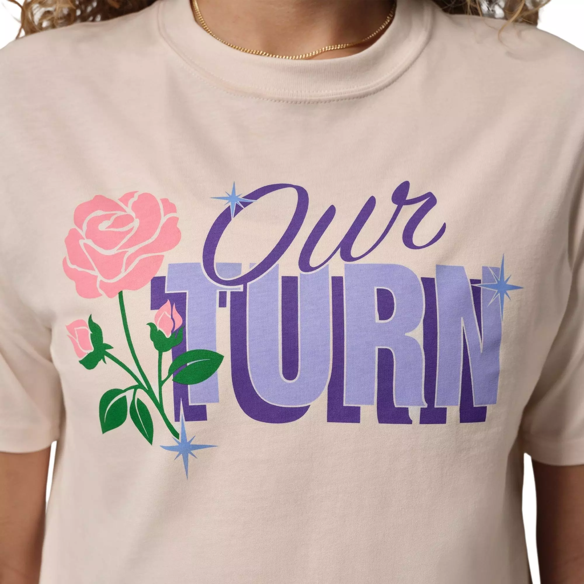 Jordan Women's Our Turn AJ10 Tee - Chalk - SAIL