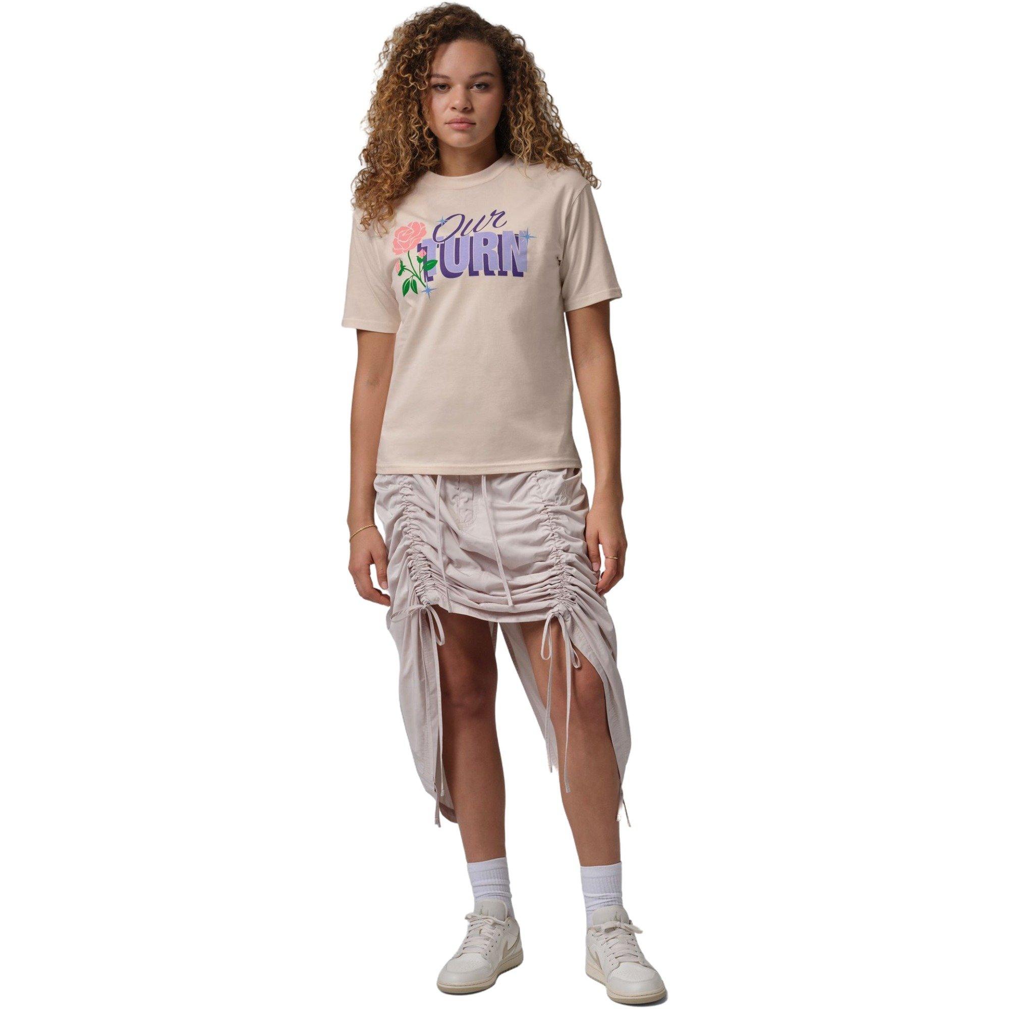 Jordan Women's Our Turn AJ10 Tee - Chalk - SAIL Thumbnail View 6