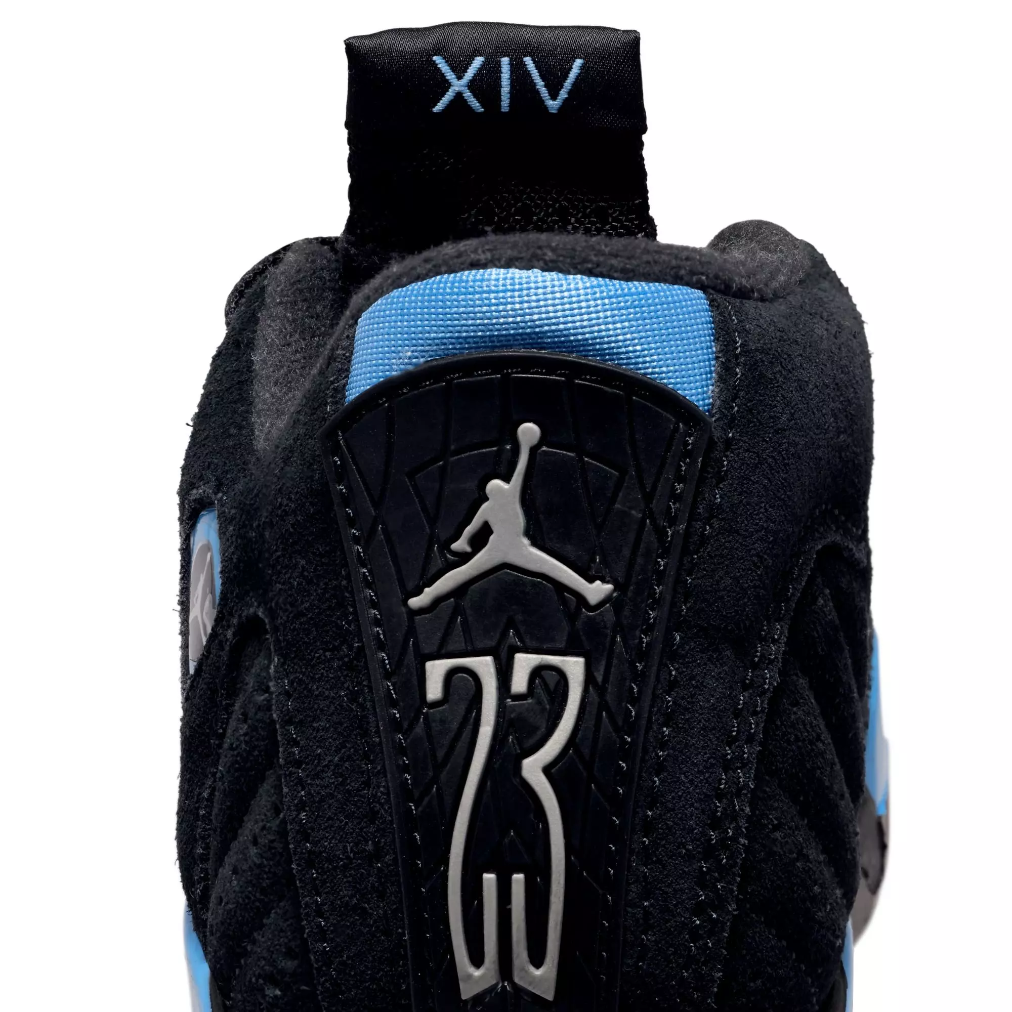 Jordan 14 Retro "University Blue" Preschool Kids' Shoe - BLACK/UNIVERSITY BLUE