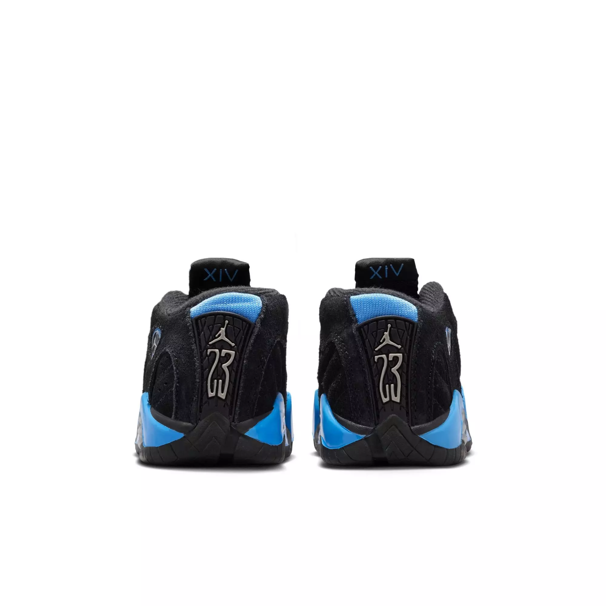Jordan 14 Retro "Black/University Blue" Toddler Kids' Shoe - BLACK/UNIVERSITY BLUE