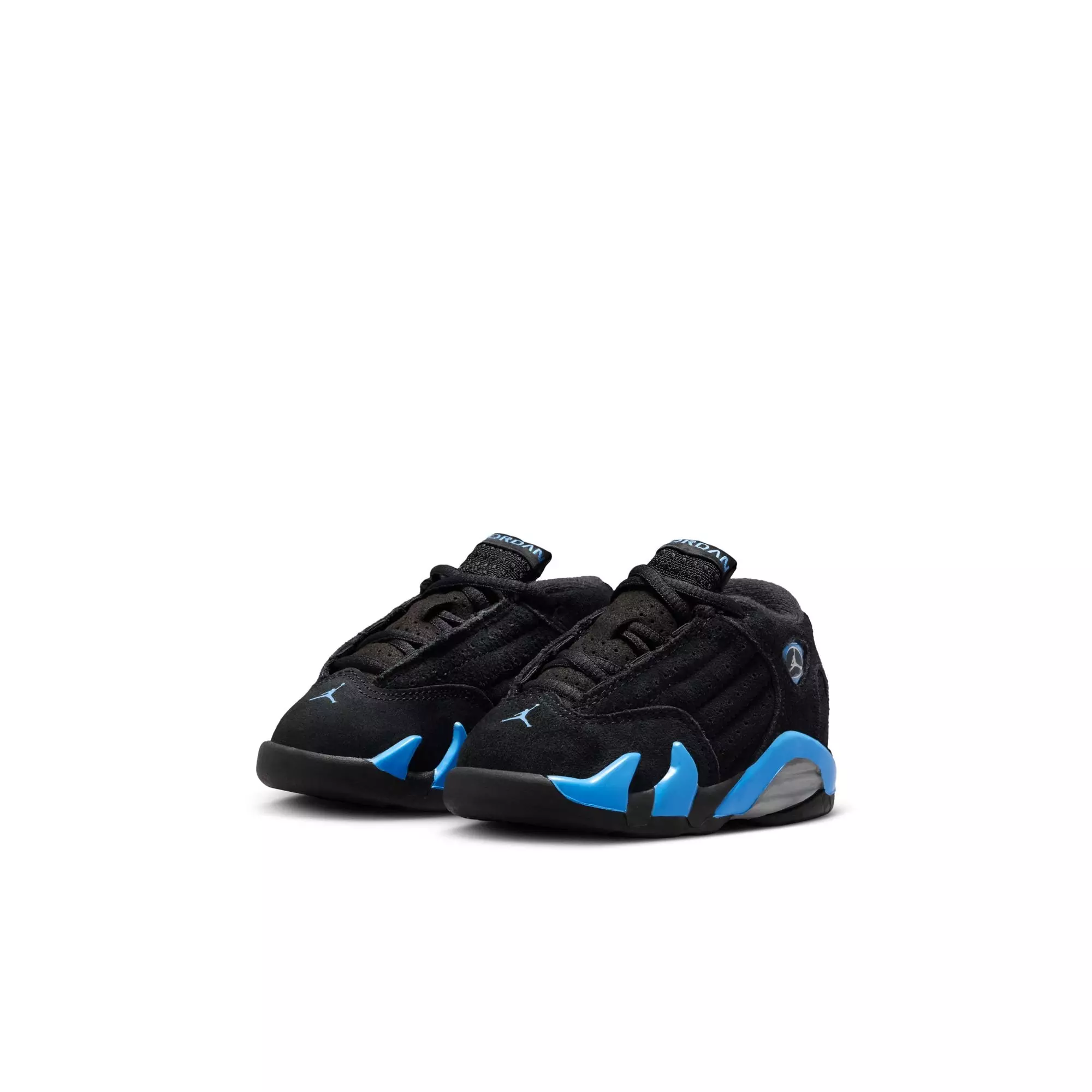 Jordan 14 Retro "Black/University Blue" Toddler Kids' Shoe - BLACK/UNIVERSITY BLUE