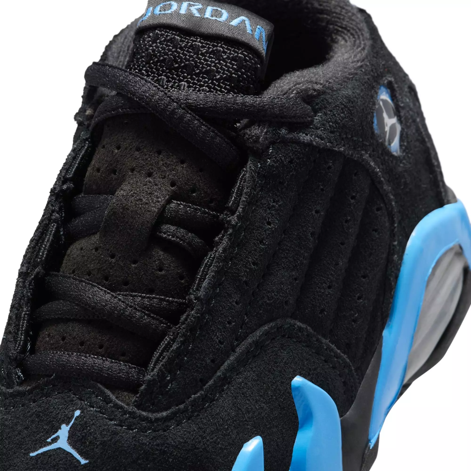 Jordan 14 Retro "Black/University Blue" Toddler Kids' Shoe - BLACK/UNIVERSITY BLUE