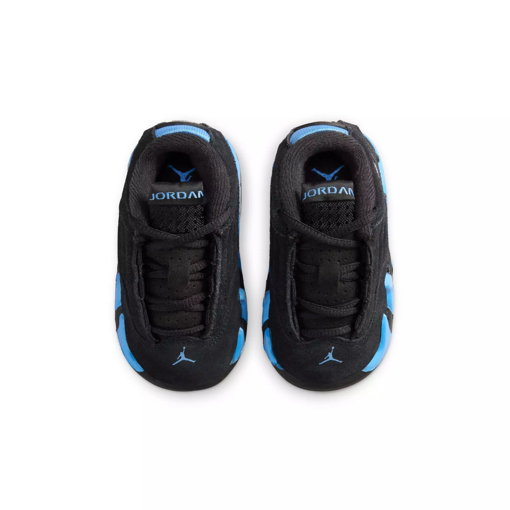 Jordan 14 Retro "Black/University Blue" Toddler Kids' Shoe - BLACK/UNIVERSITY BLUE