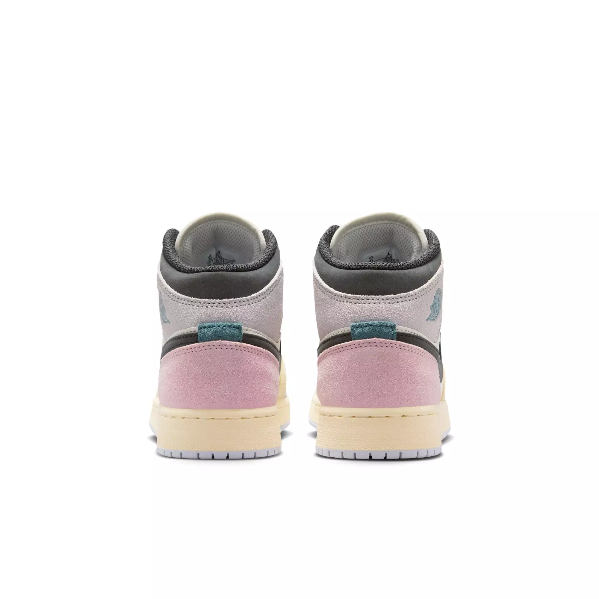 Jordan 1 Mid SE "Sail/Iced Jade/Anthracite/Jade Aura" Grade School Boys' Shoe - MULTI-COLOR