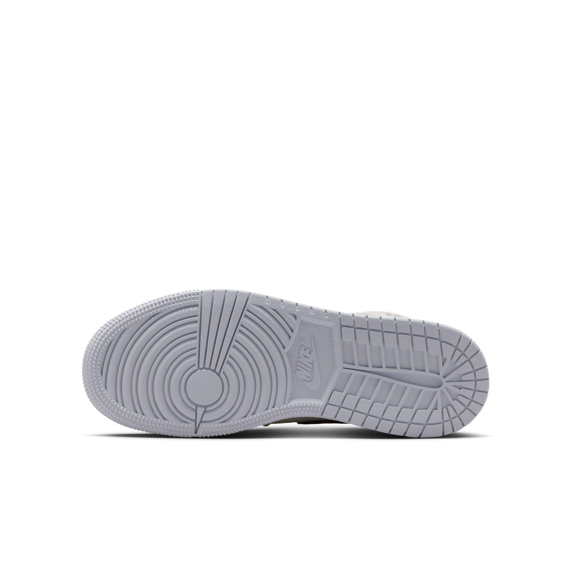 Jordan 1 Mid SE Grade School Kids' "Sail/Iced Jade/Anthracite/Jade Aura" Shoe