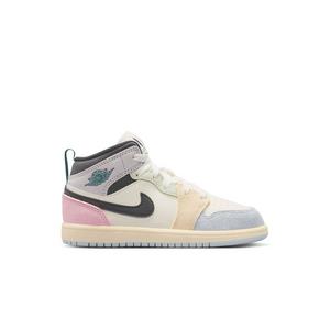 Jordan 1 Mid SE "Sail/Iced Jade/Anthracite/Jade Aura" Preschool Boys' Shoe