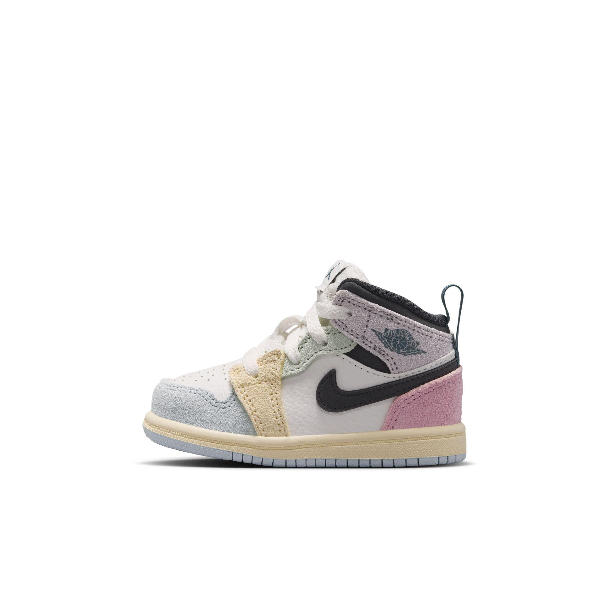 Jordan 1 Mid SE "Sail/Iced Jade/Anthracite/Jade Aura" Toddler Boys' Shoe - MULTI-COLOR Thumbnail View 3