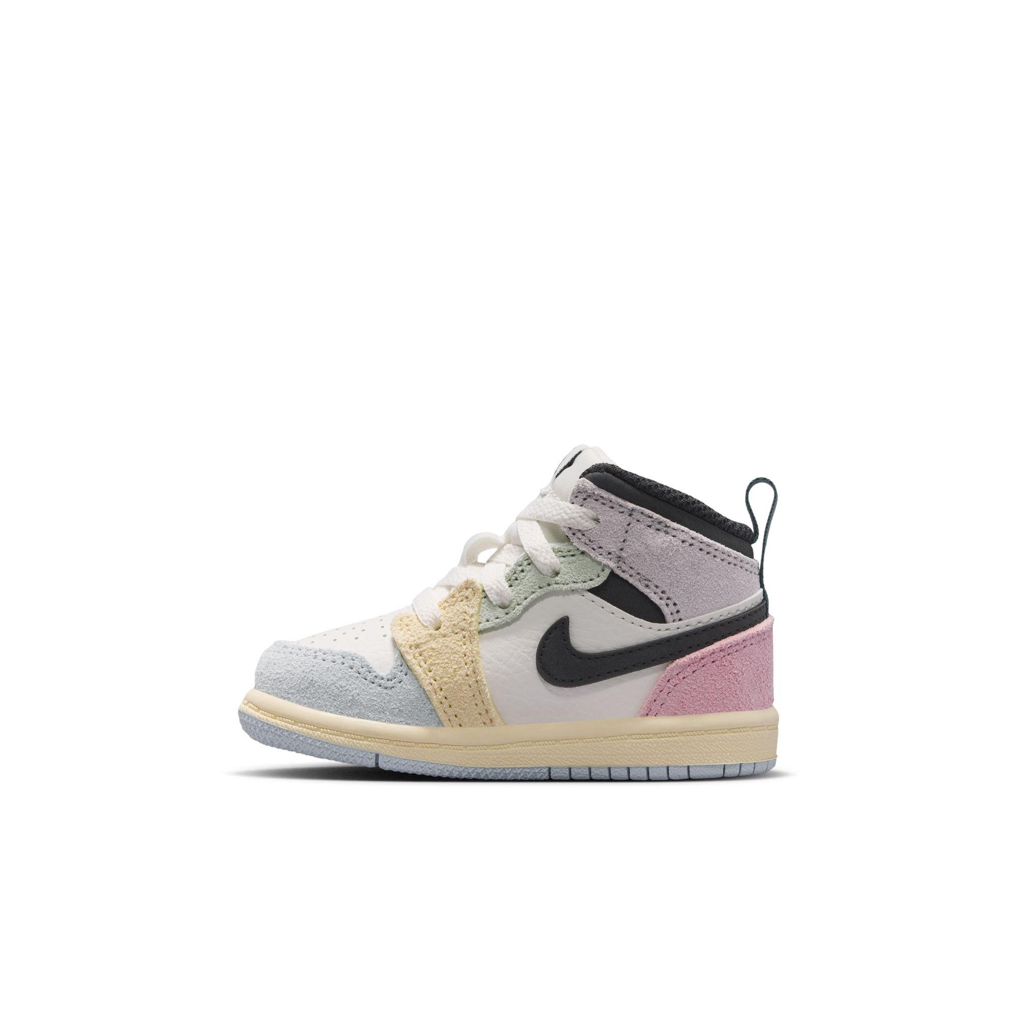 Jordan 1 Mid SE "Sail/Iced Jade/Anthracite/Jade Aura" Toddler Boys' Shoe - MULTI-COLOR Thumbnail View 4