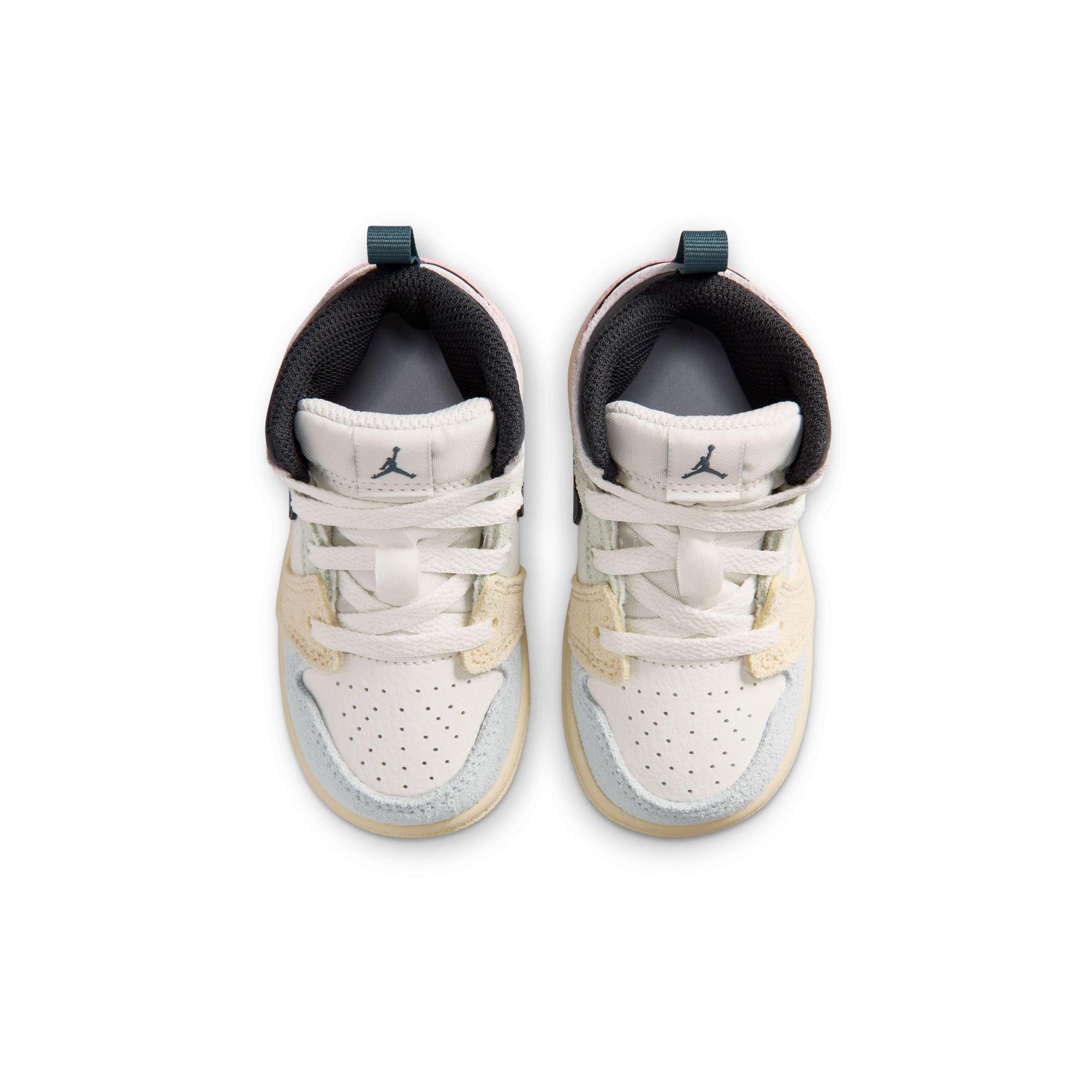 Jordan 1 Mid SE "Sail/Iced Jade/Anthracite/Jade Aura" Toddler Kids' Shoe - MULTI-COLOR Thumbnail View 6