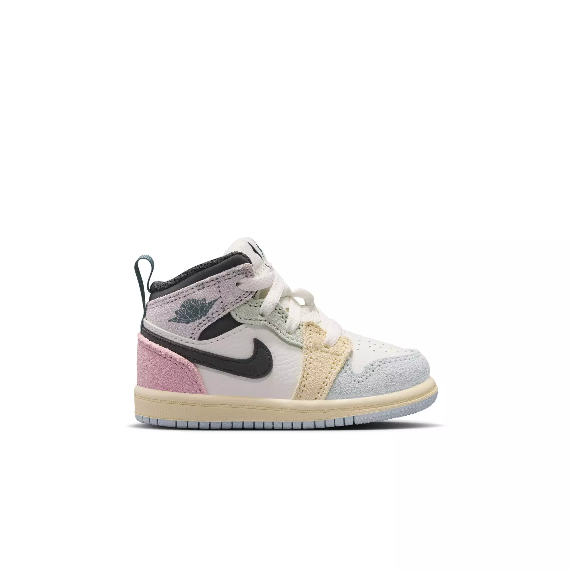 Jordan 1 Mid SE "Sail/Iced Jade/Anthracite/Jade Aura" Toddler Kids' Shoe - MULTI-COLOR