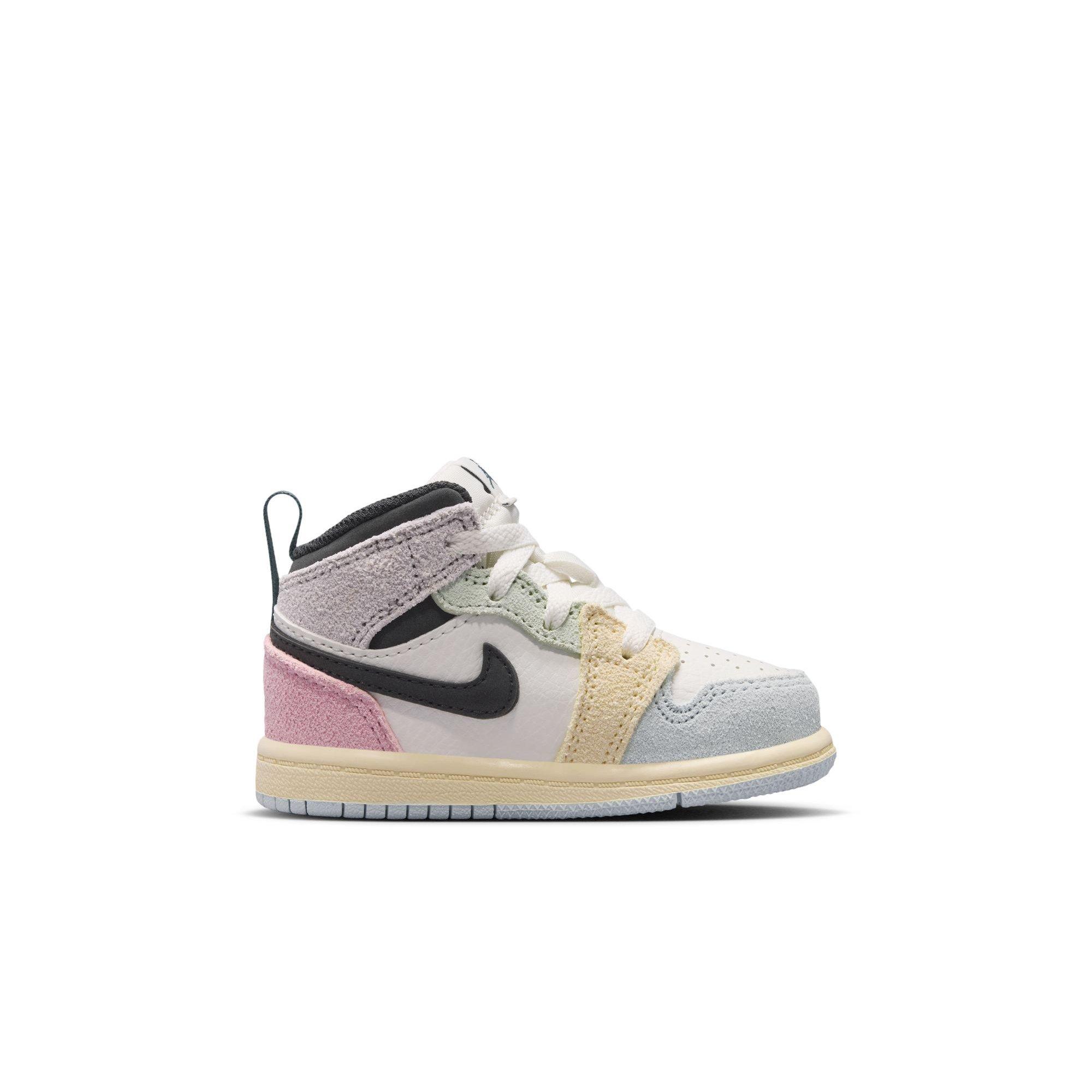 Jordan 1 Mid SE "Sail/Iced Jade/Anthracite/Jade Aura" Toddler Kids' Shoe - MULTI-COLOR Thumbnail View 2