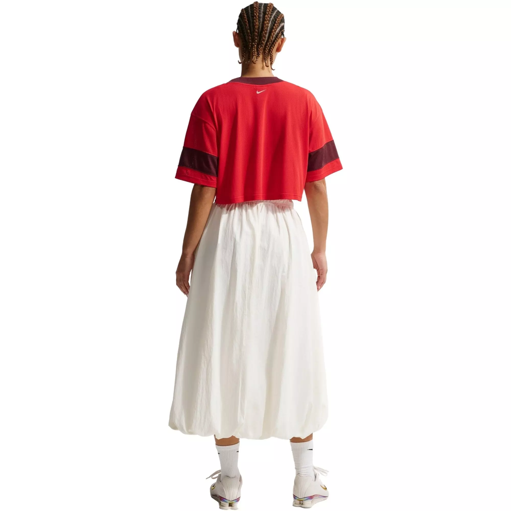 Nike Women's Sportswear Oversized Cropped Jersey - RED