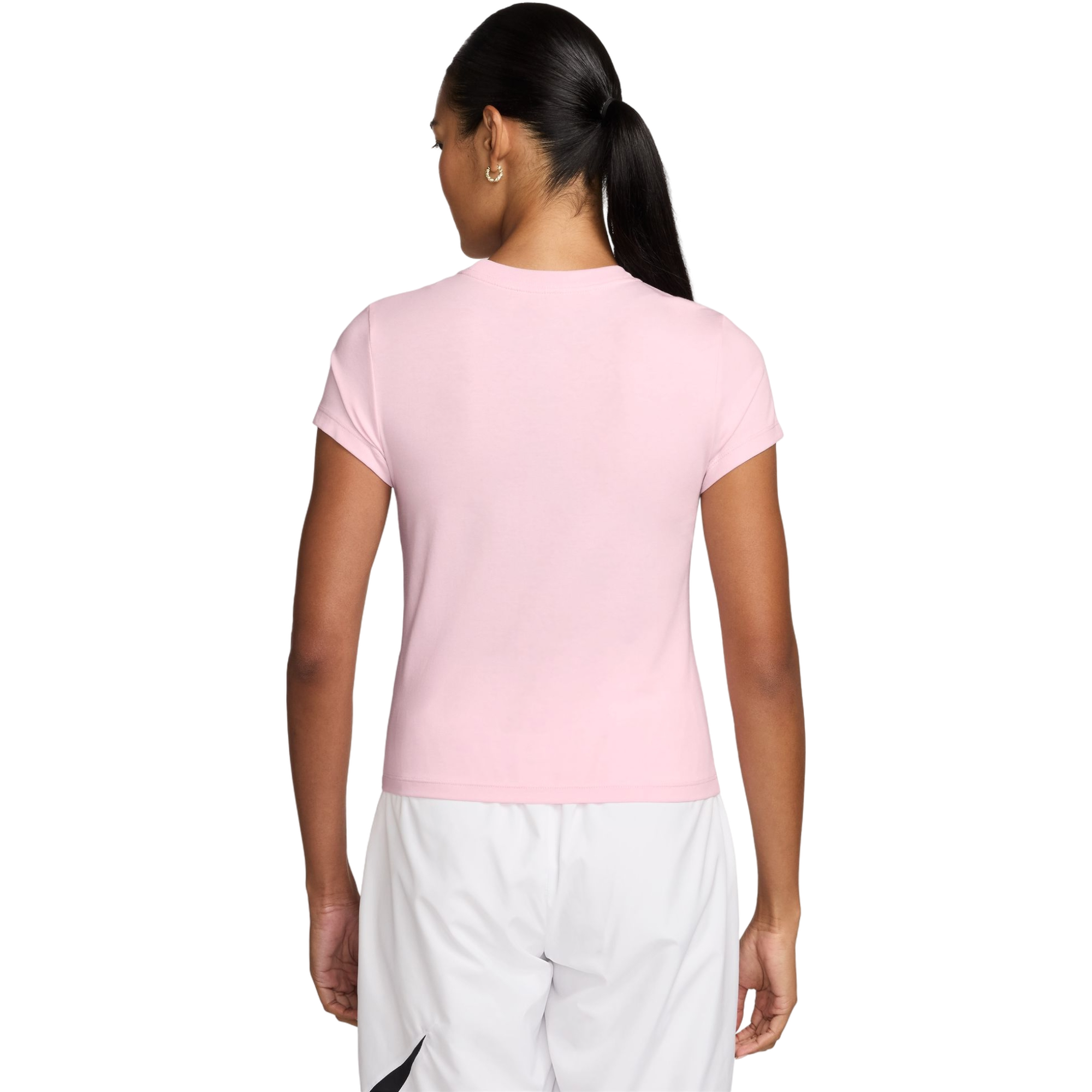 Nike Women's Sportswear Chill Knit Tee - Lt Pink - LT PINK Thumbnail View 2