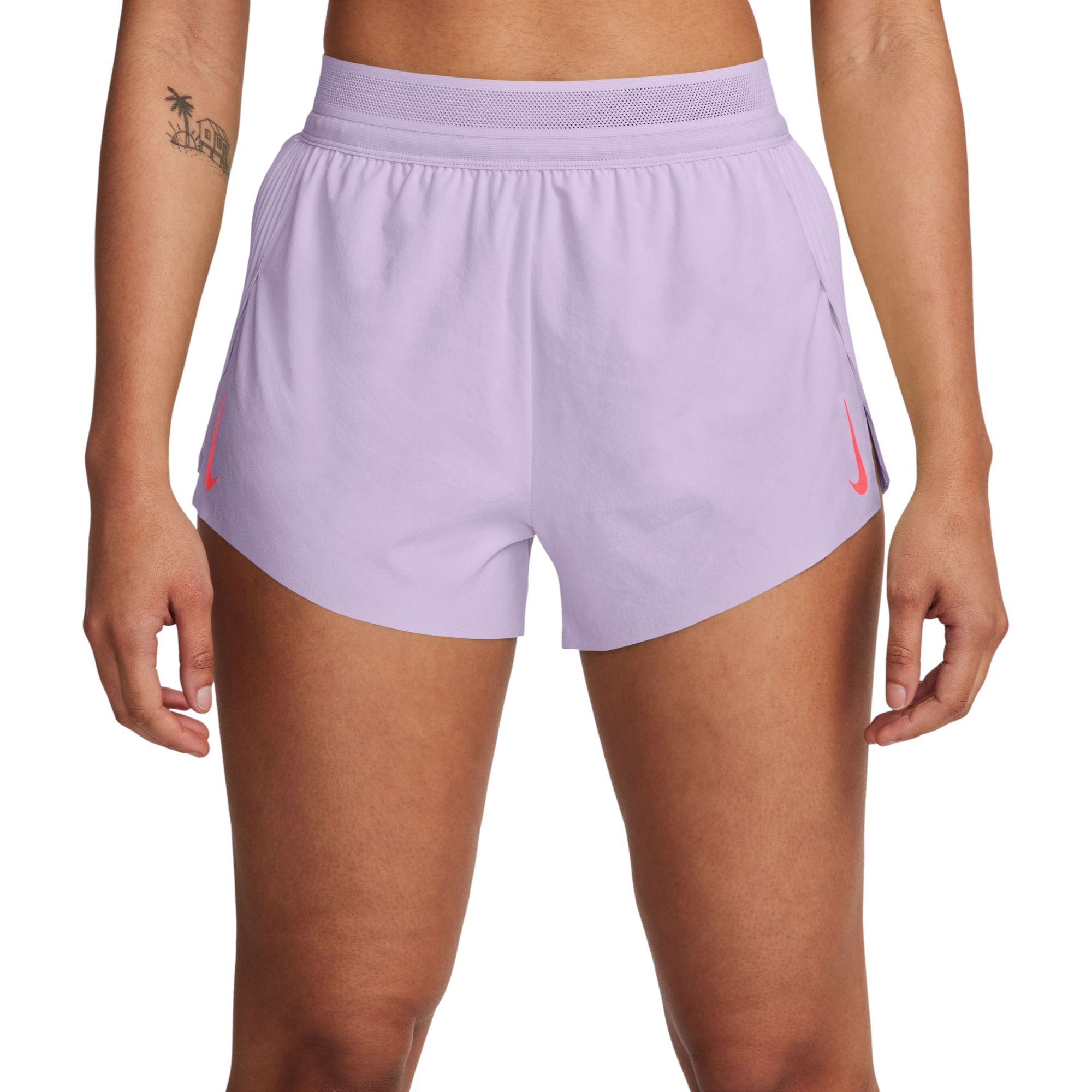 Nike Women's AeroSwift Dri-FIT ADV Mid-Rise 3" Brief-Lined Running Shorts - VIOLET Thumbnail View 1