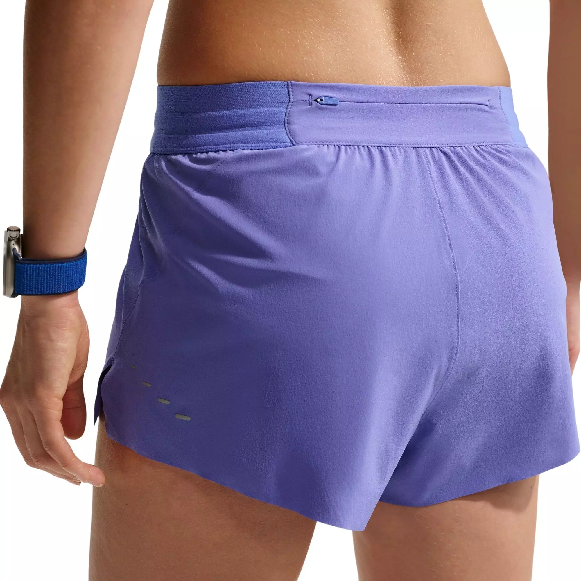 Nike Women's Swift Dri-FIT Mid-Rise 2.5" Brief-Lined Running Shorts - Indigo - INDIGO