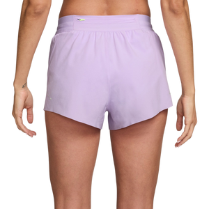 Nike Women's Swift Dri-FIT Mid-Rise 2.5" Brief-Lined Running Shorts-Violet