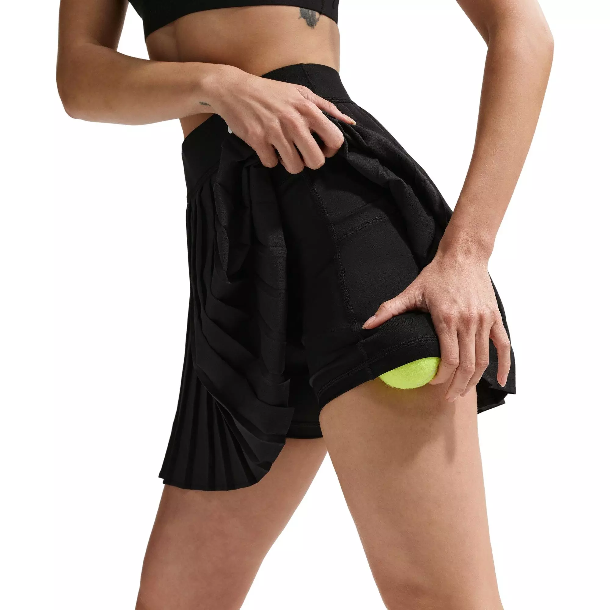 Nike Women's Victory Dri-FIT High-Waisted Pleated Tennis Skirt - BLACK