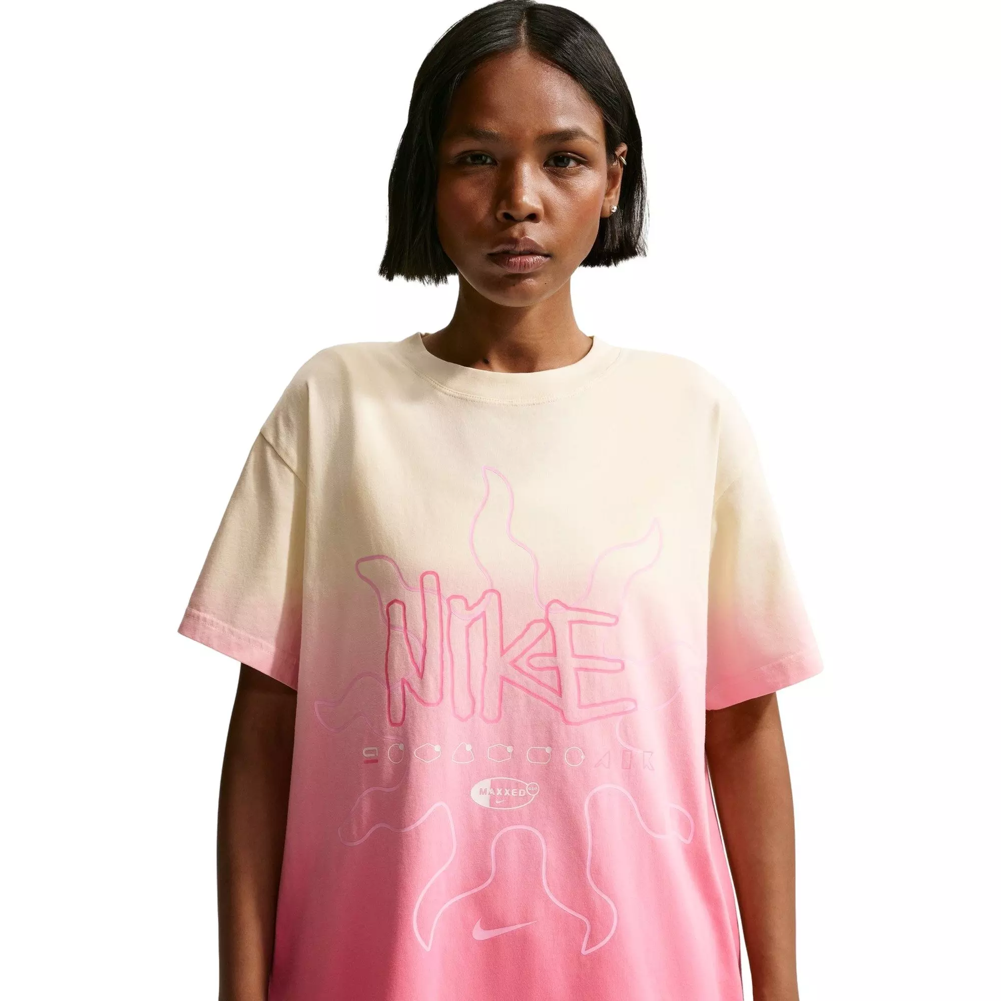 Nike Women's Sportswear Crew-Neck Tee - ORANGE