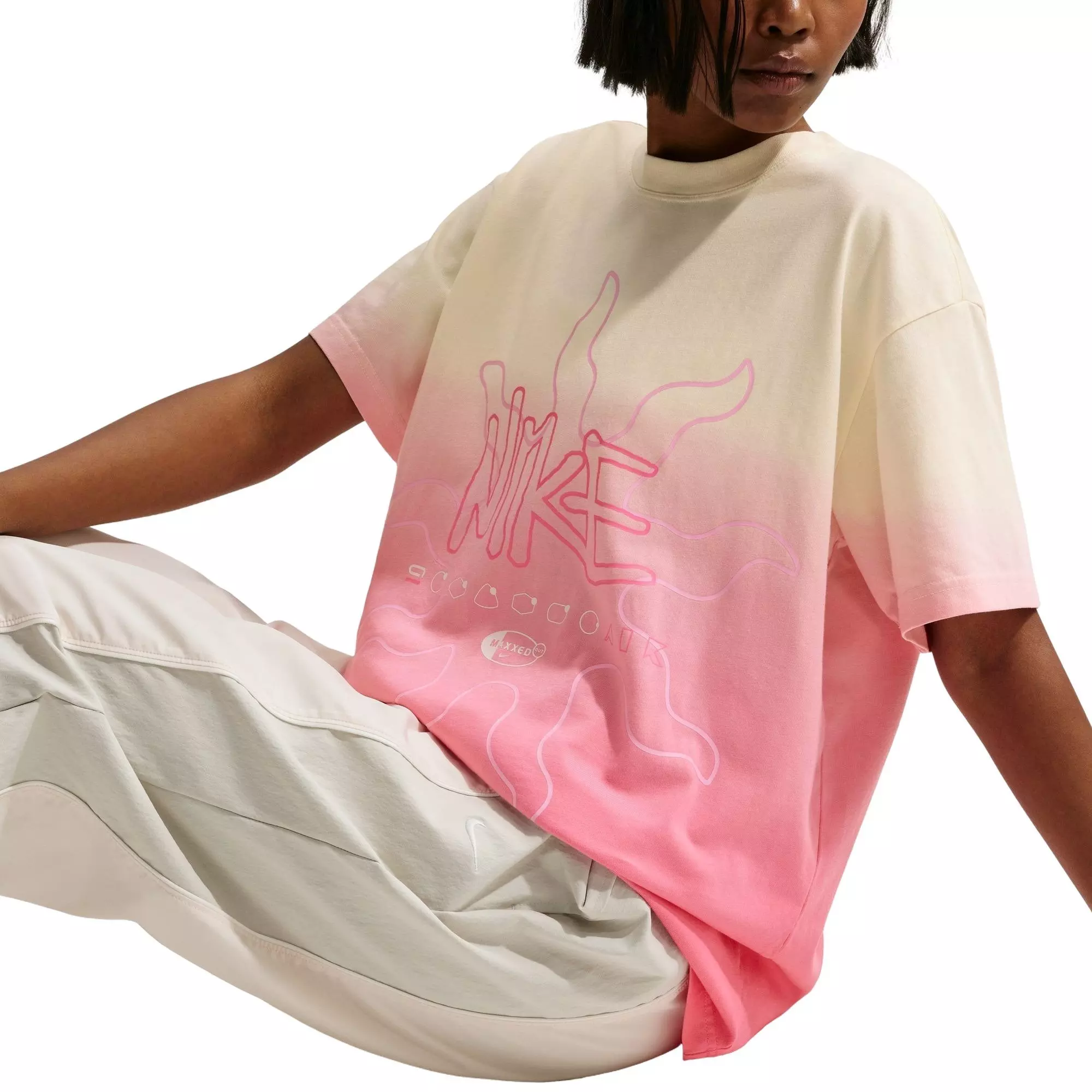 Nike Women's Sportswear Crew-Neck Tee - ORANGE