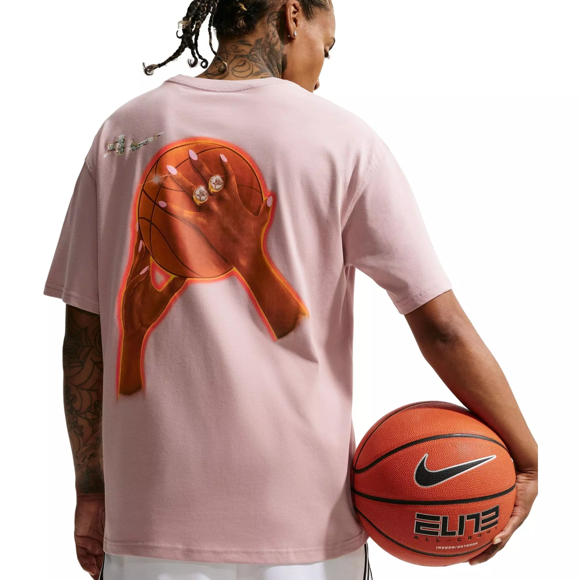 Nike Women's A'ja Wilson Dri-FIT Basketball Tee - MAUVE