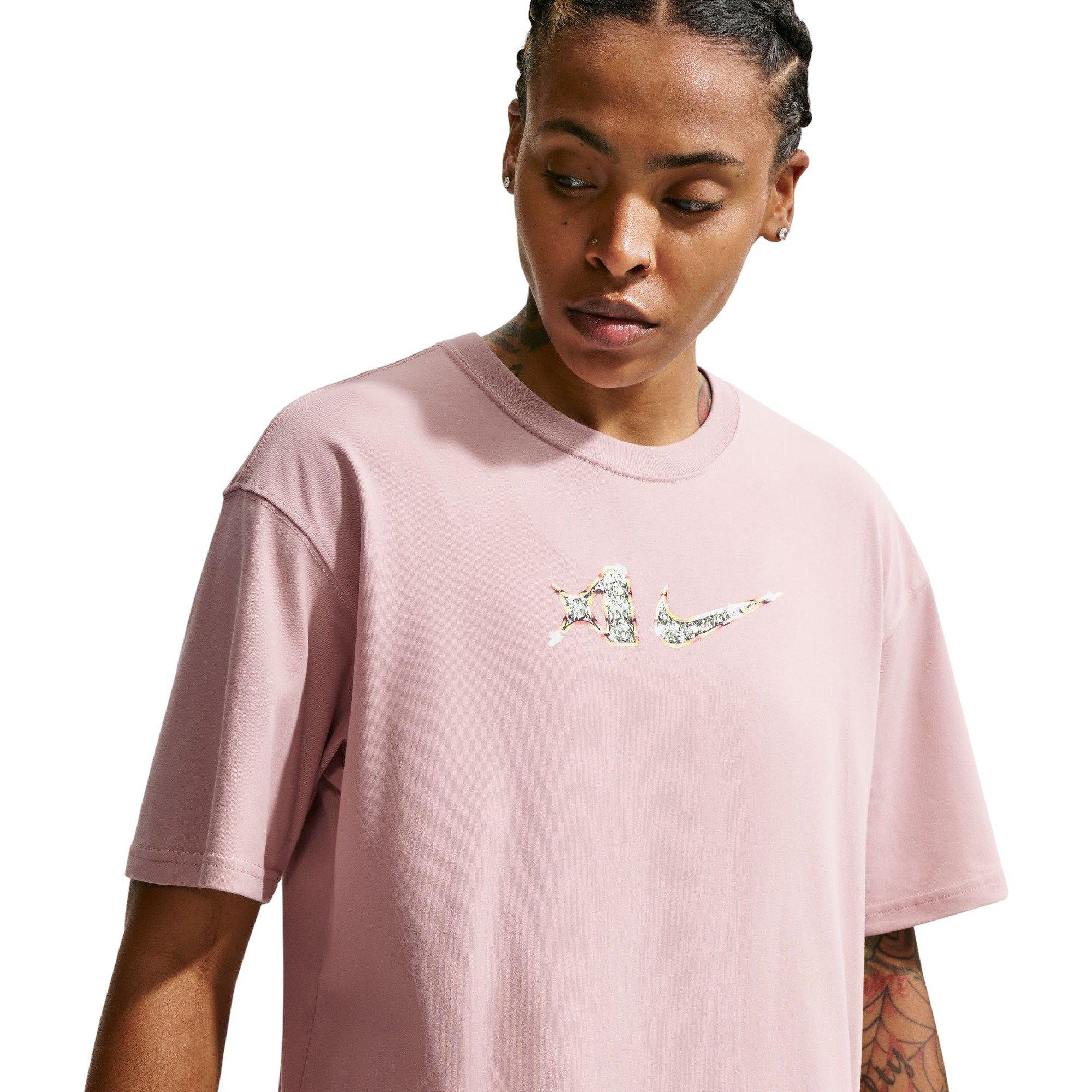 Nike Women's A'ja Wilson Dri-FIT Basketball Tee - MAUVE Thumbnail View 4