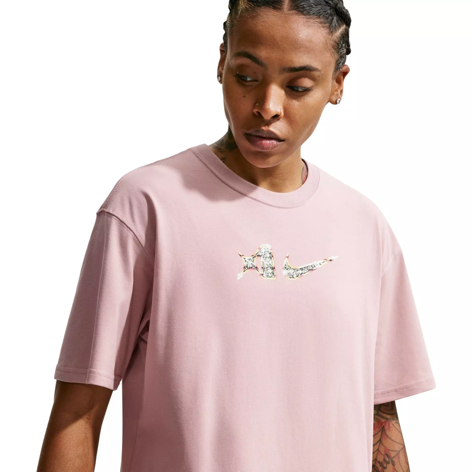 Nike Women's A'ja Wilson Dri-FIT Basketball Tee - MAUVE