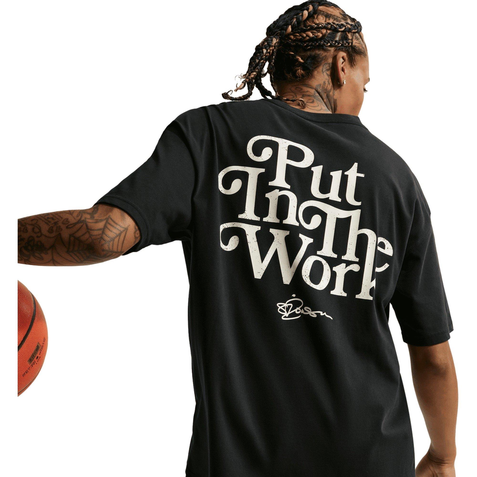 Nike Unisex Sabrina Put in Work Dri-FIT Basketball Tee - BLACK Thumbnail View 4