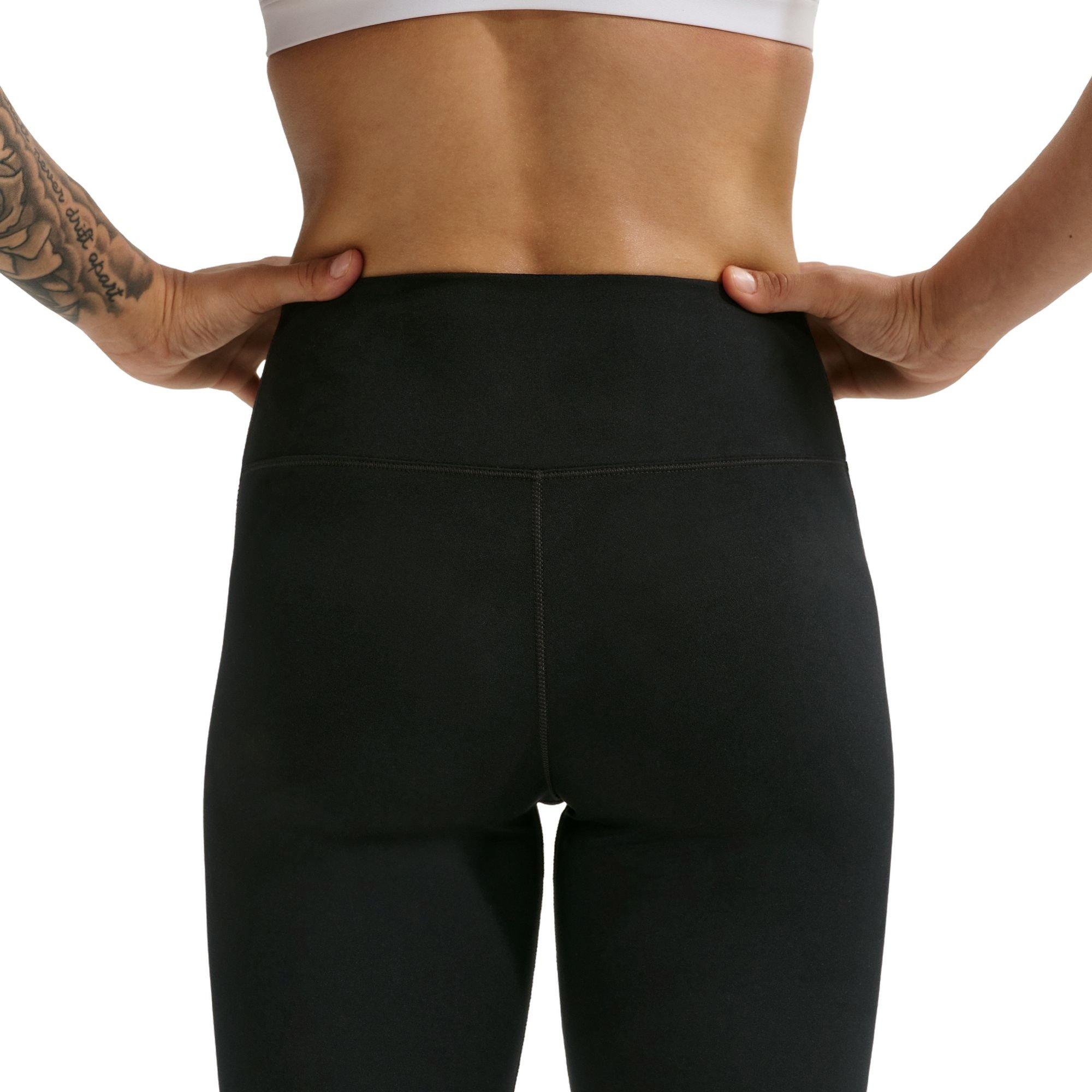 Nike Women's One Seamless Front High-Waisted Full-Length Leggings - BLACK Thumbnail View 6