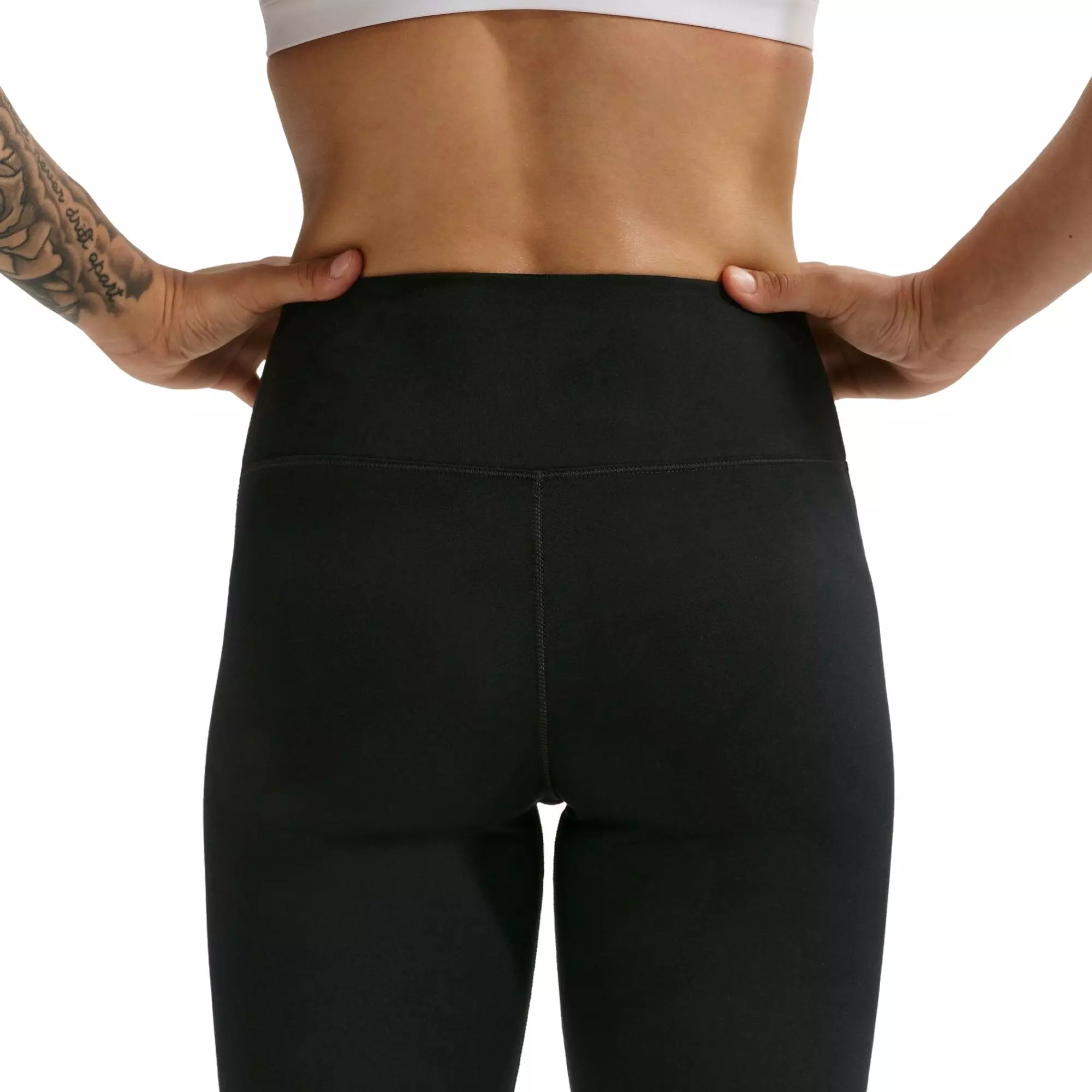 Nike Women's One Seamless Front High-Waisted Full-Length Leggings - BLACK