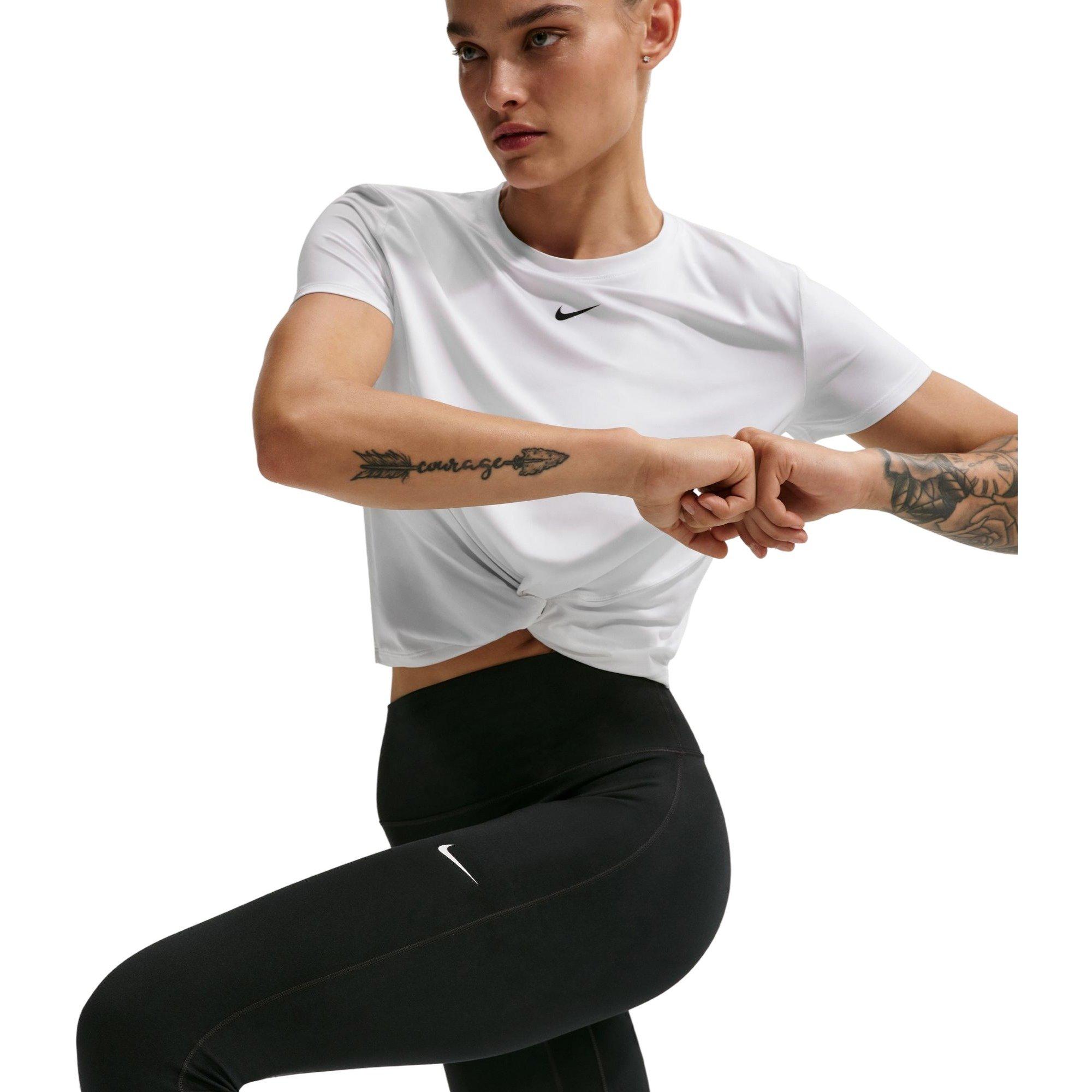 Nike Women's One Seamless Front High-Waisted Full-Length Leggings - BLACK Thumbnail View 7