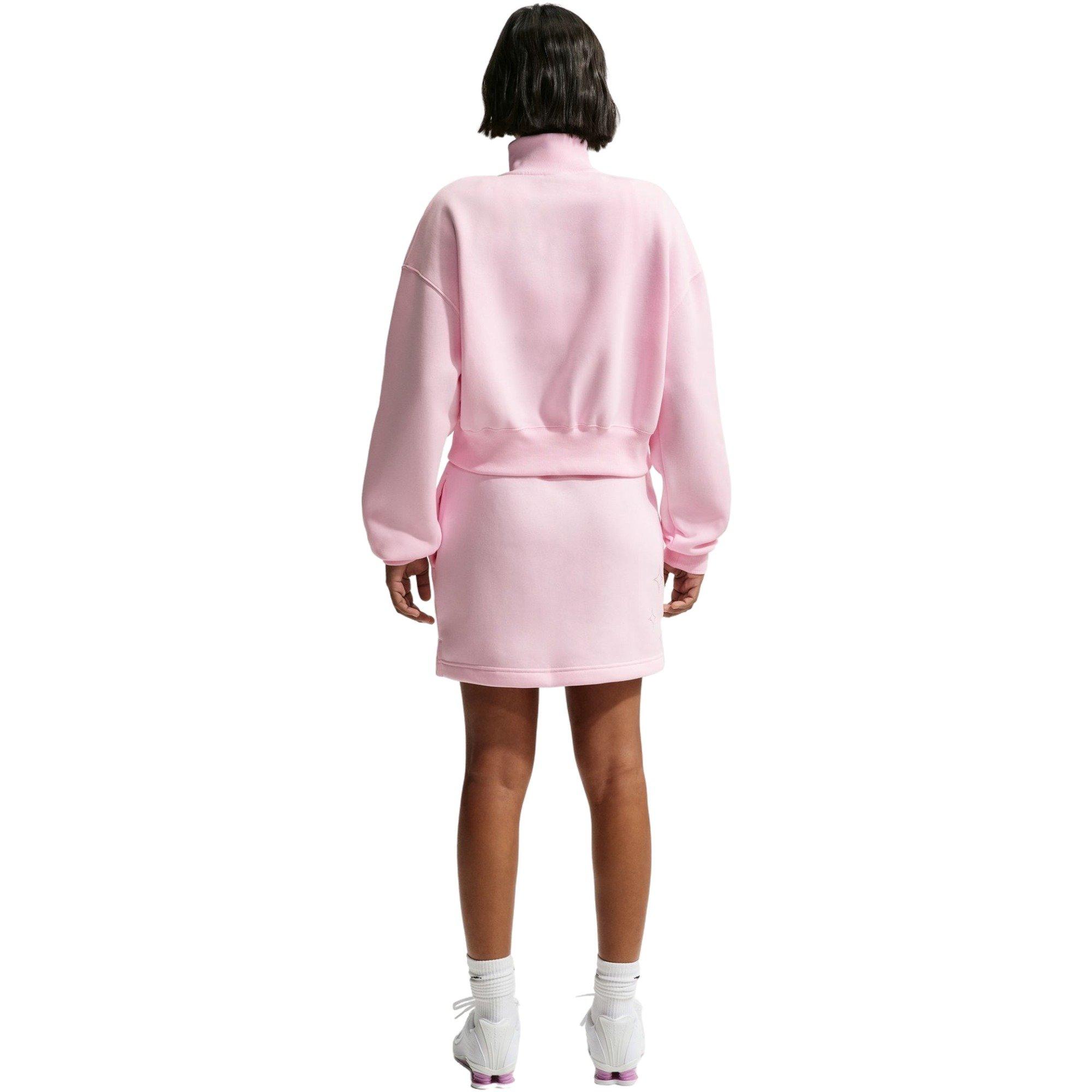 Nike Women's Sportswear Phoenix Fleece High-Rise Mini Skirt - PINK Thumbnail View 2