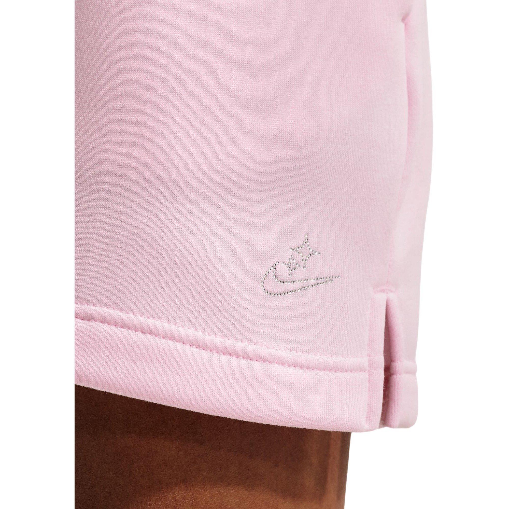 Nike Women's Sportswear Phoenix Fleece High-Rise Mini Skirt - PINK Thumbnail View 6