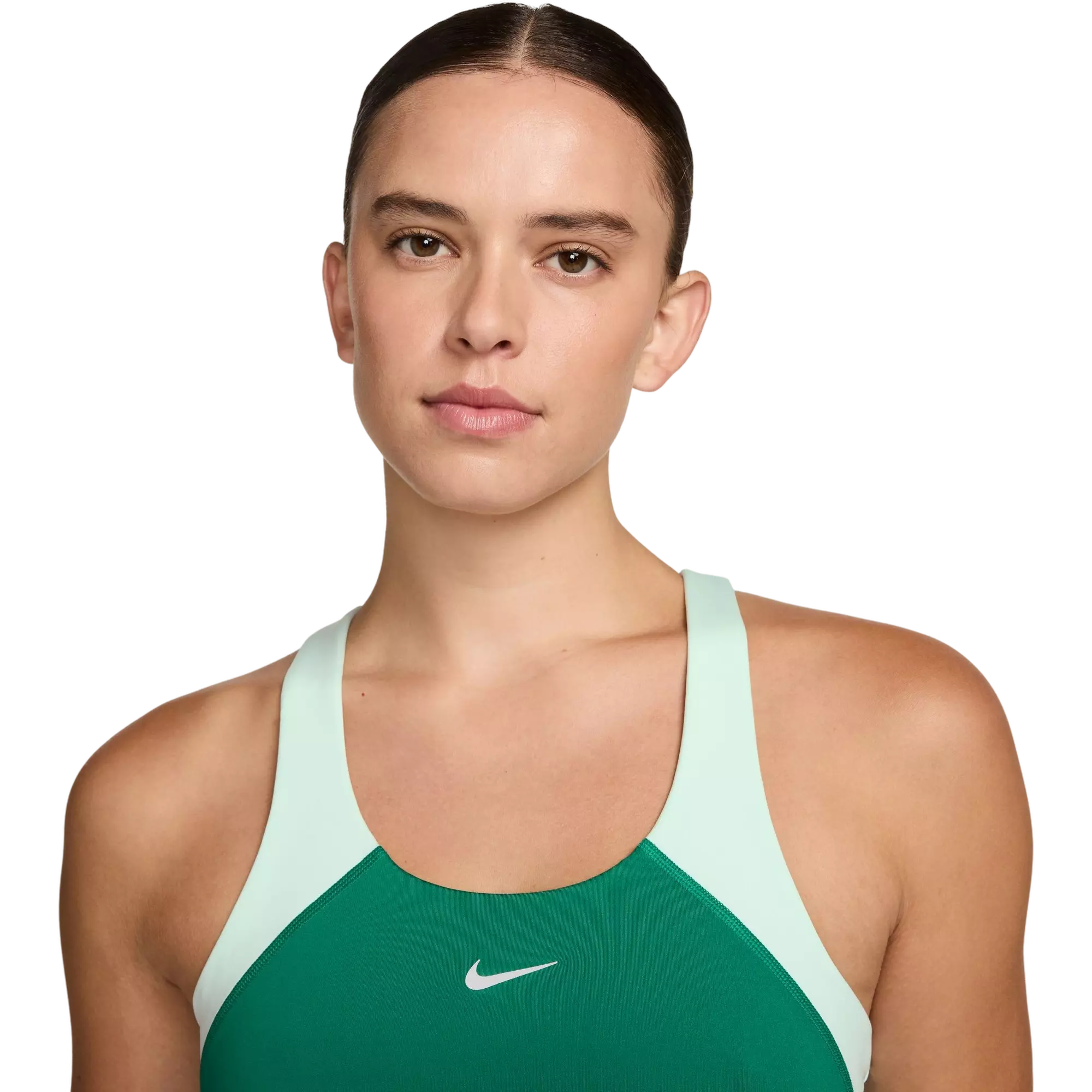 Nike Women's Tempo Cropped Sports Bra Tank - GREEN