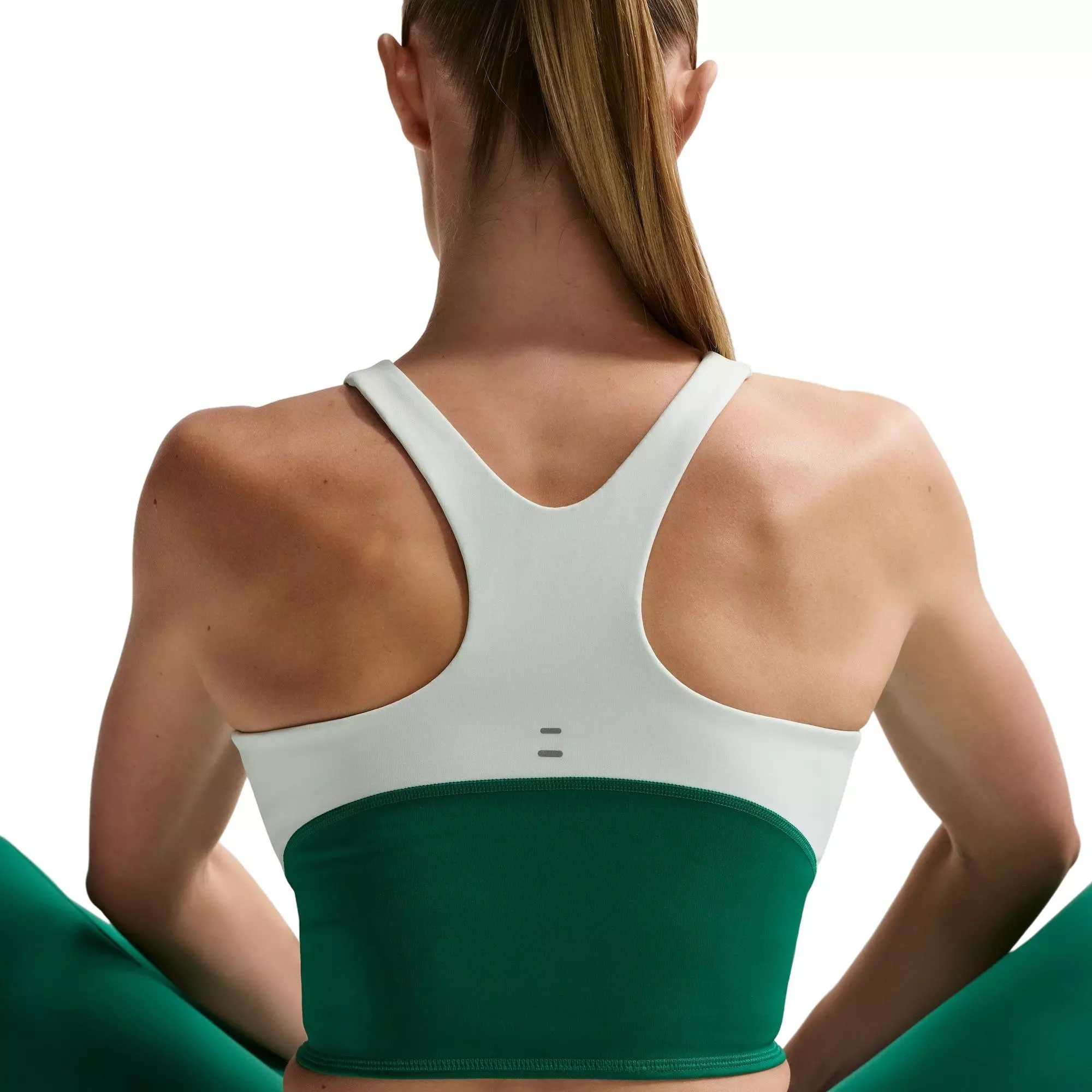 Nike Women's Tempo Cropped Sports Bra Tank - GREEN