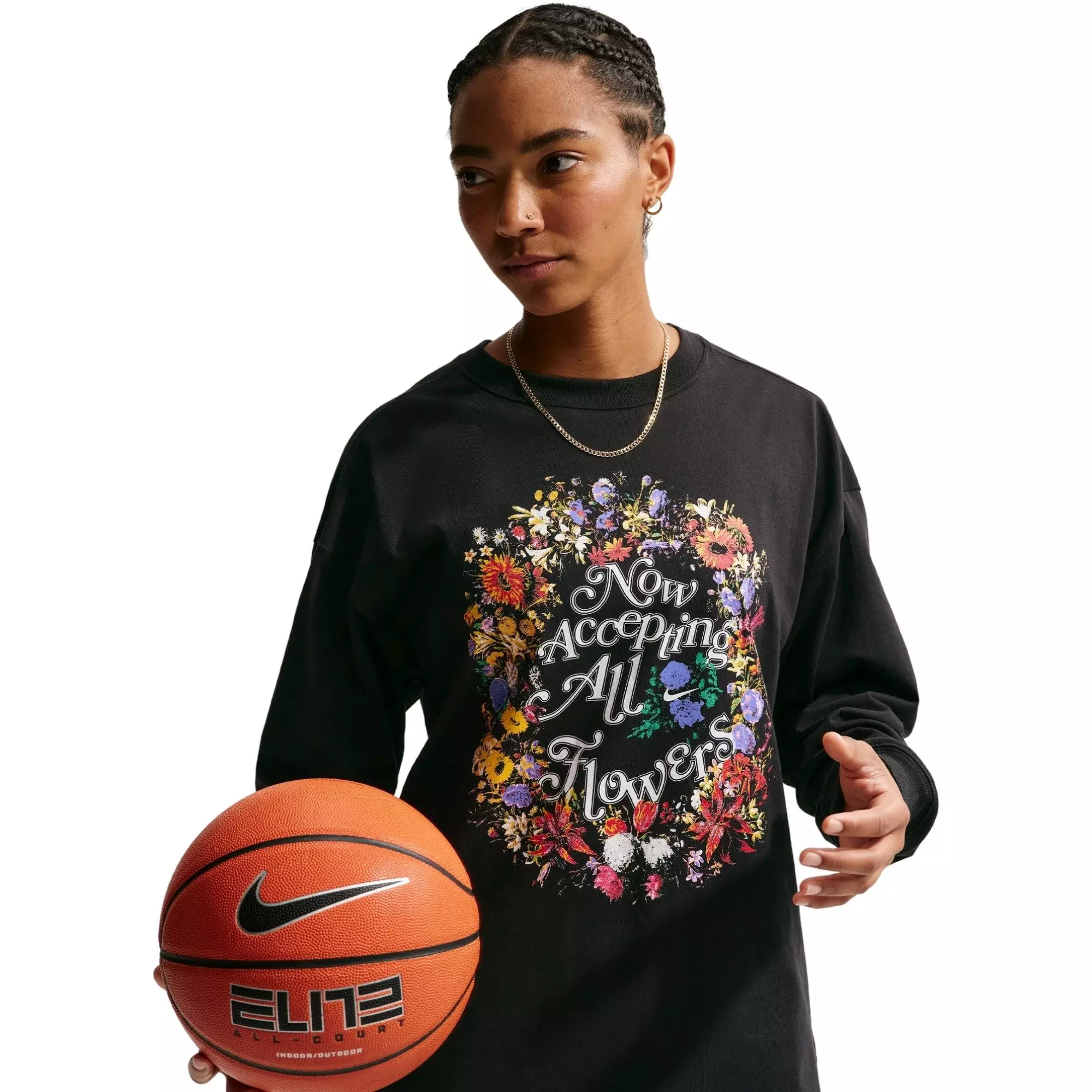 Nike Women's Basketball Long-Sleeve Tee - MULTI-COLOR