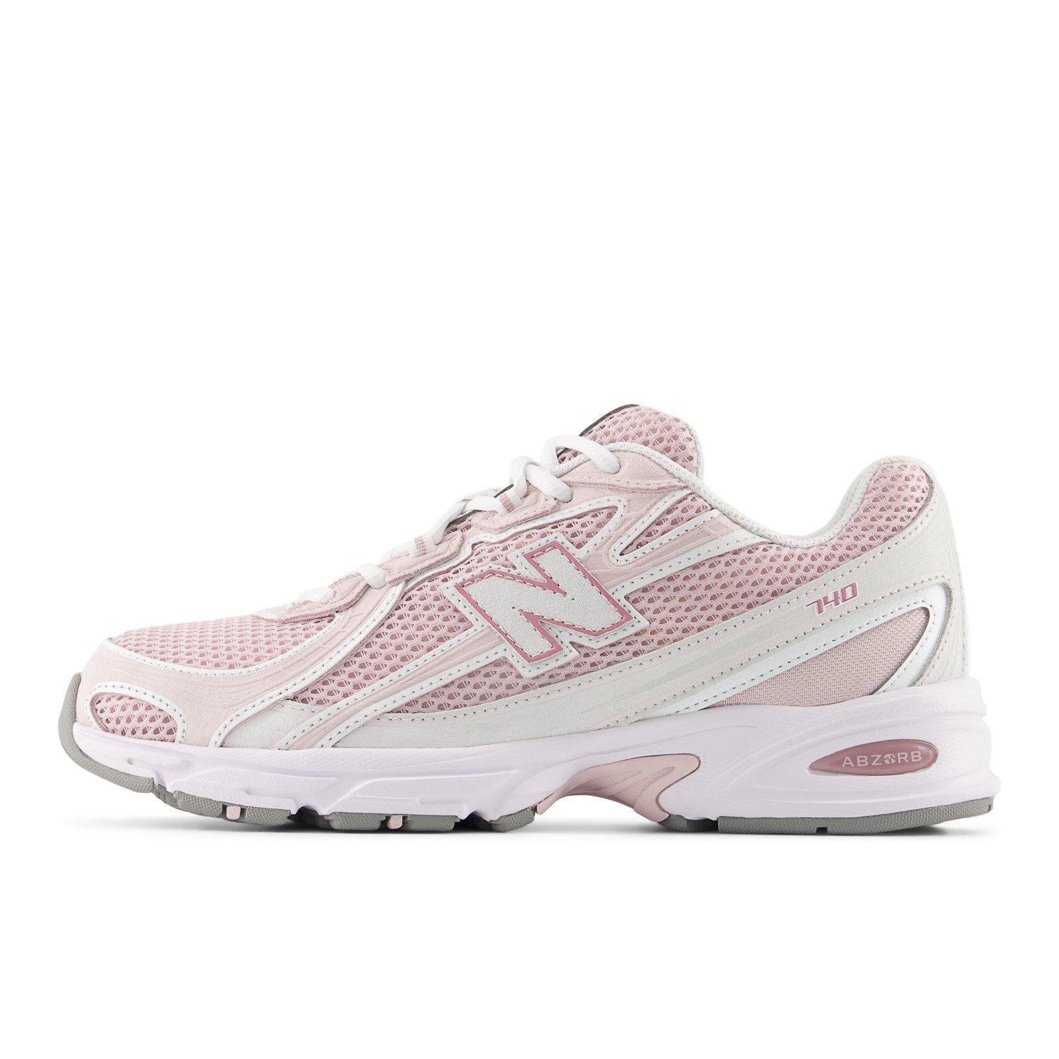 New Balance 740 Pink/White Unisex Retro Shoe | Hibbett