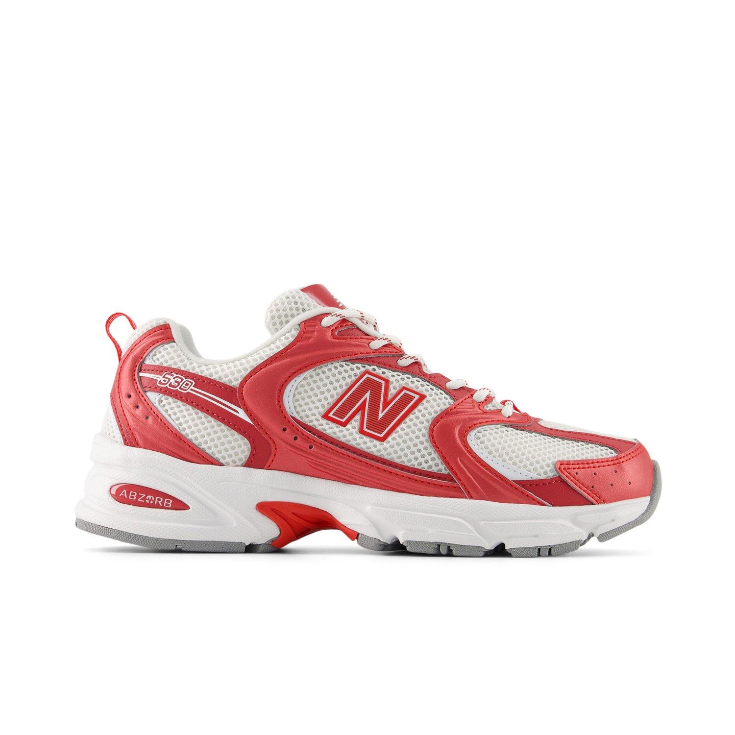 New balance 530 V2 Retro White Silver Red Men Women running shoes New Balance 530  main image 4
