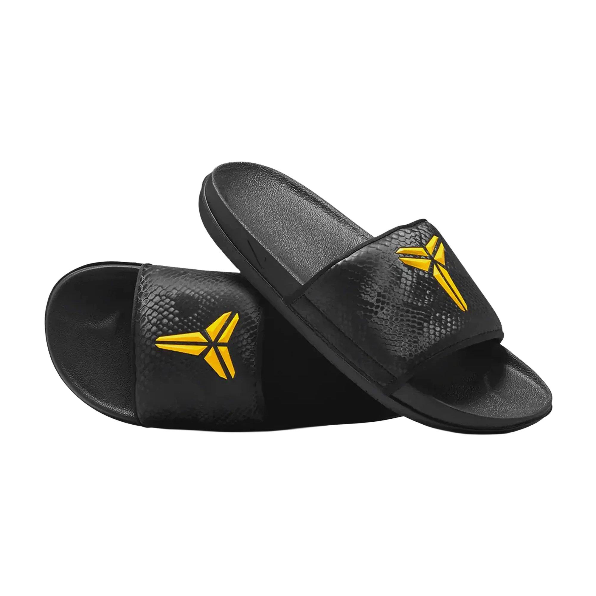 Nike Kobe Off Court "Black/University Gold" Unisex Slide - BLACK/GOLD Thumbnail View 3