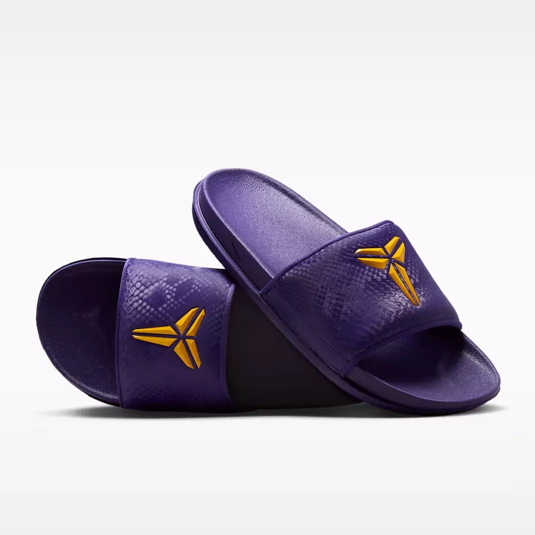 Nike Kobe Off Court "Court Purple/University Gold" Unisex Slide - PURPLE/GOLD
