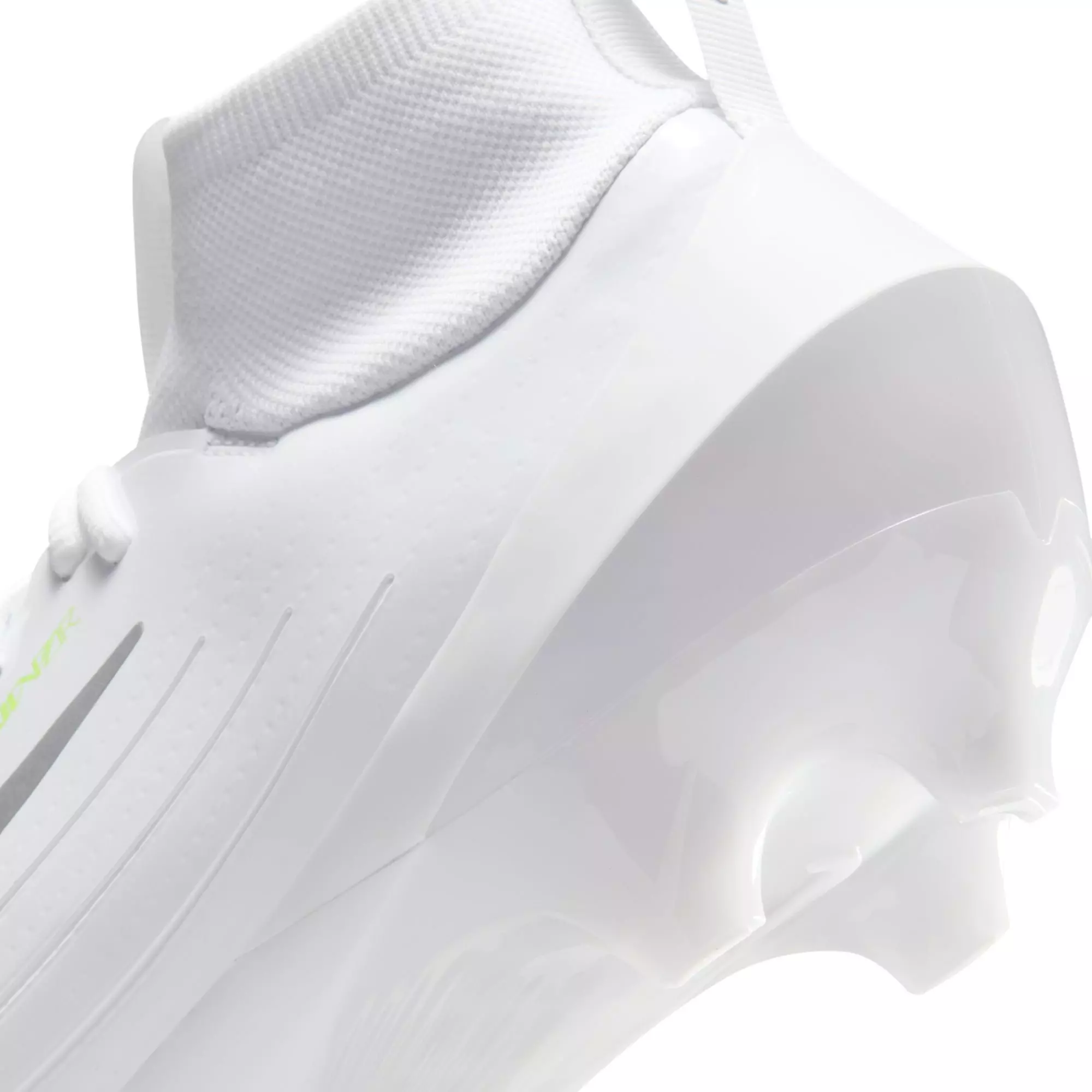 Nike Vapor Pro 1 "White/Metallic Silver/Volt Ice" Men's Football Cleat - WHITE/SILVER