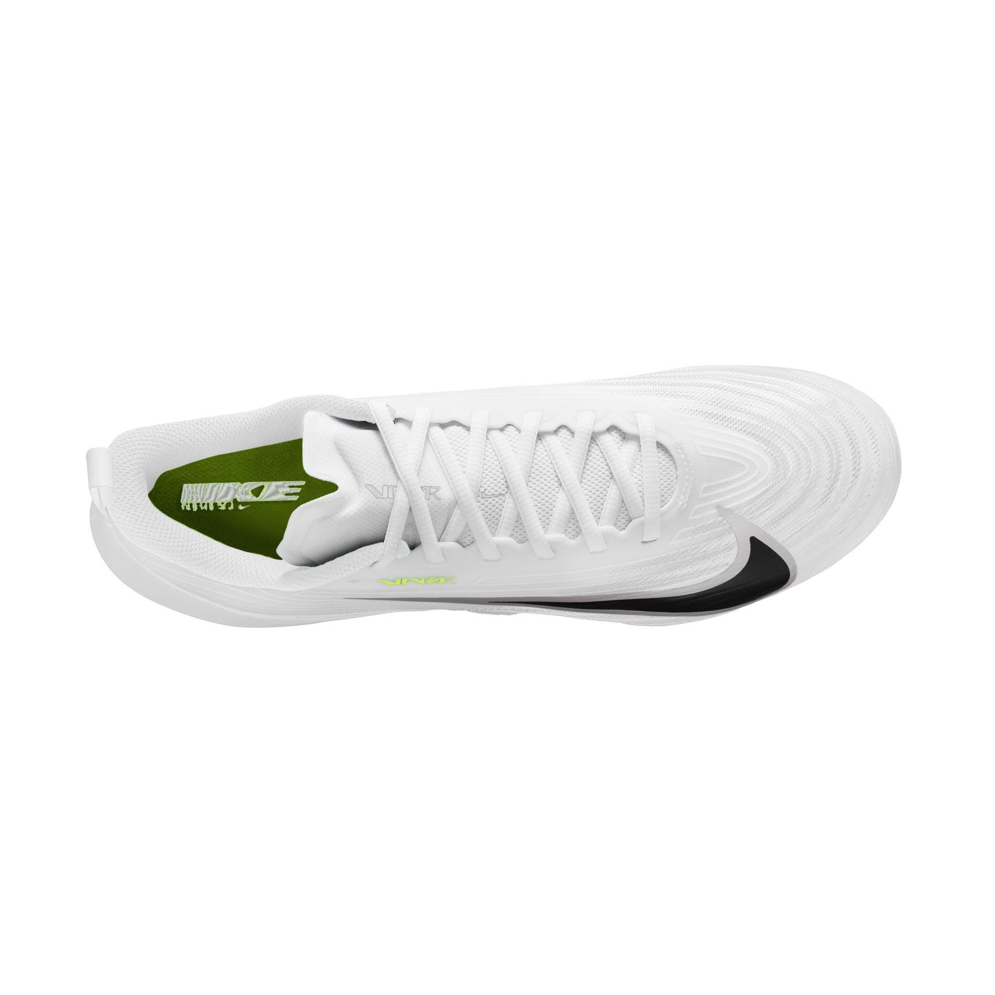 Nike Vapor Pro 1 "White/Metallic Silver/Volt Ice" Men's Football Cleat - WHITE/SILVER Thumbnail View 8