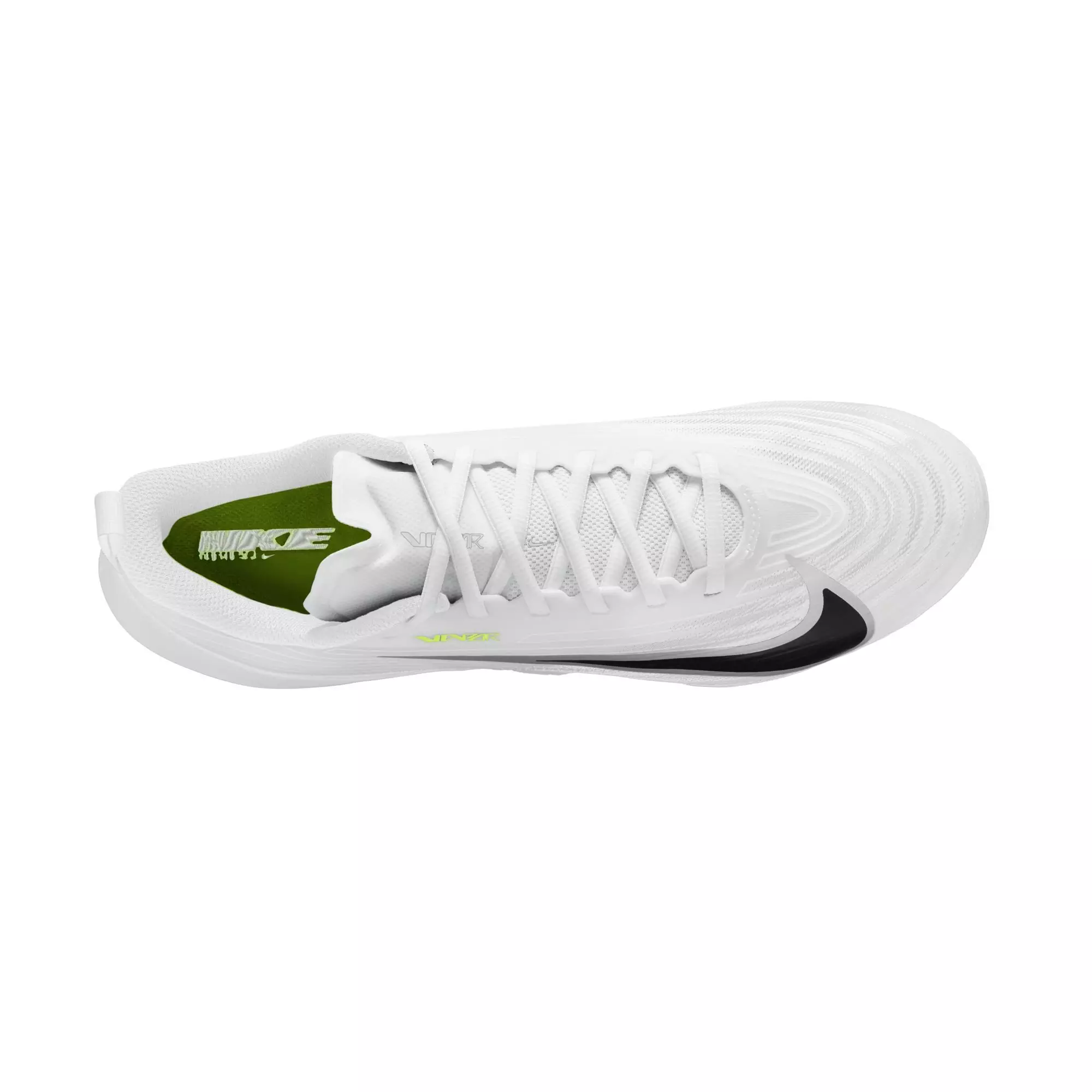 Nike Vapor Pro 1 "White/Metallic Silver/Volt Ice" Men's Football Cleat - WHITE/SILVER