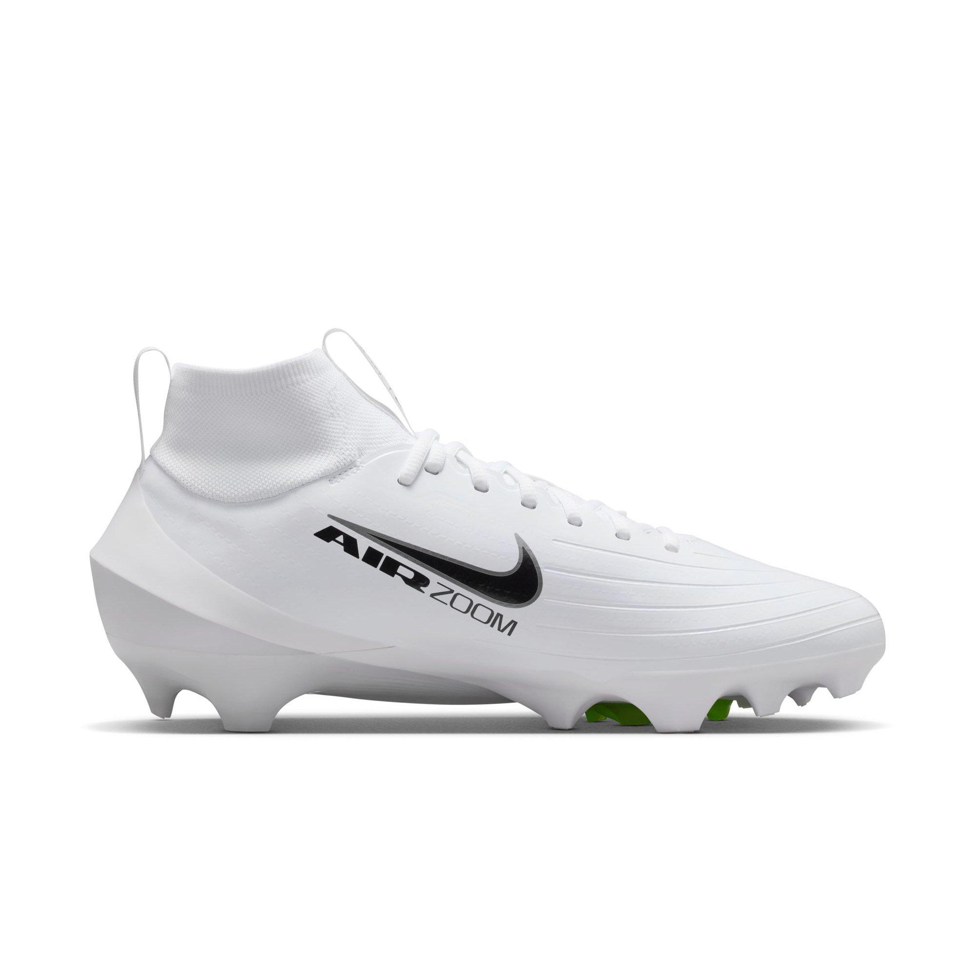 Nike Vapor Pro 1 "White/Metallic Silver/Volt Ice" Men's Football Cleat - WHITE/SILVER Thumbnail View 2