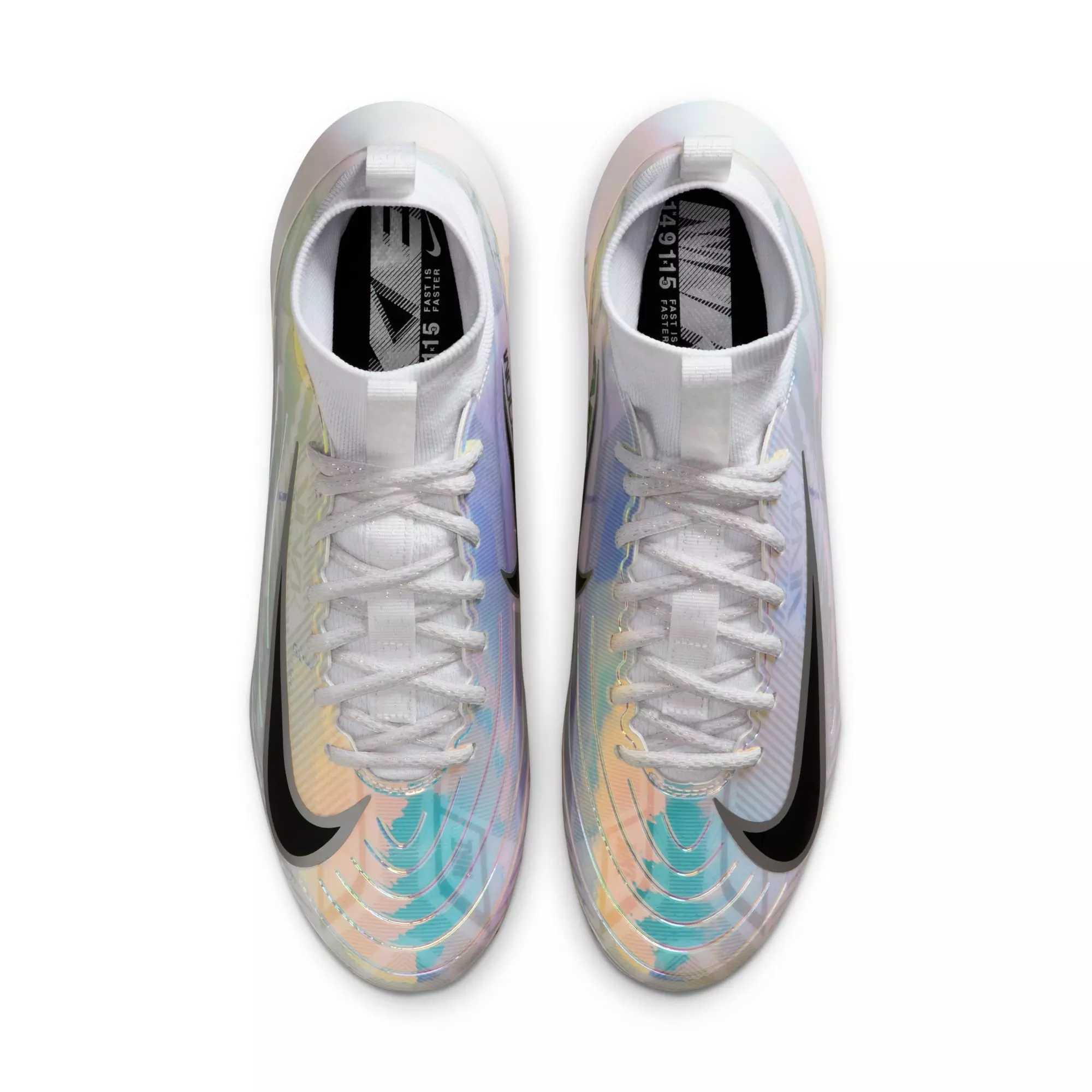 Nike Vapor Pro 1 "White/Black/Metallic Silver" Men's Football Cleat - WHITE/BLACK