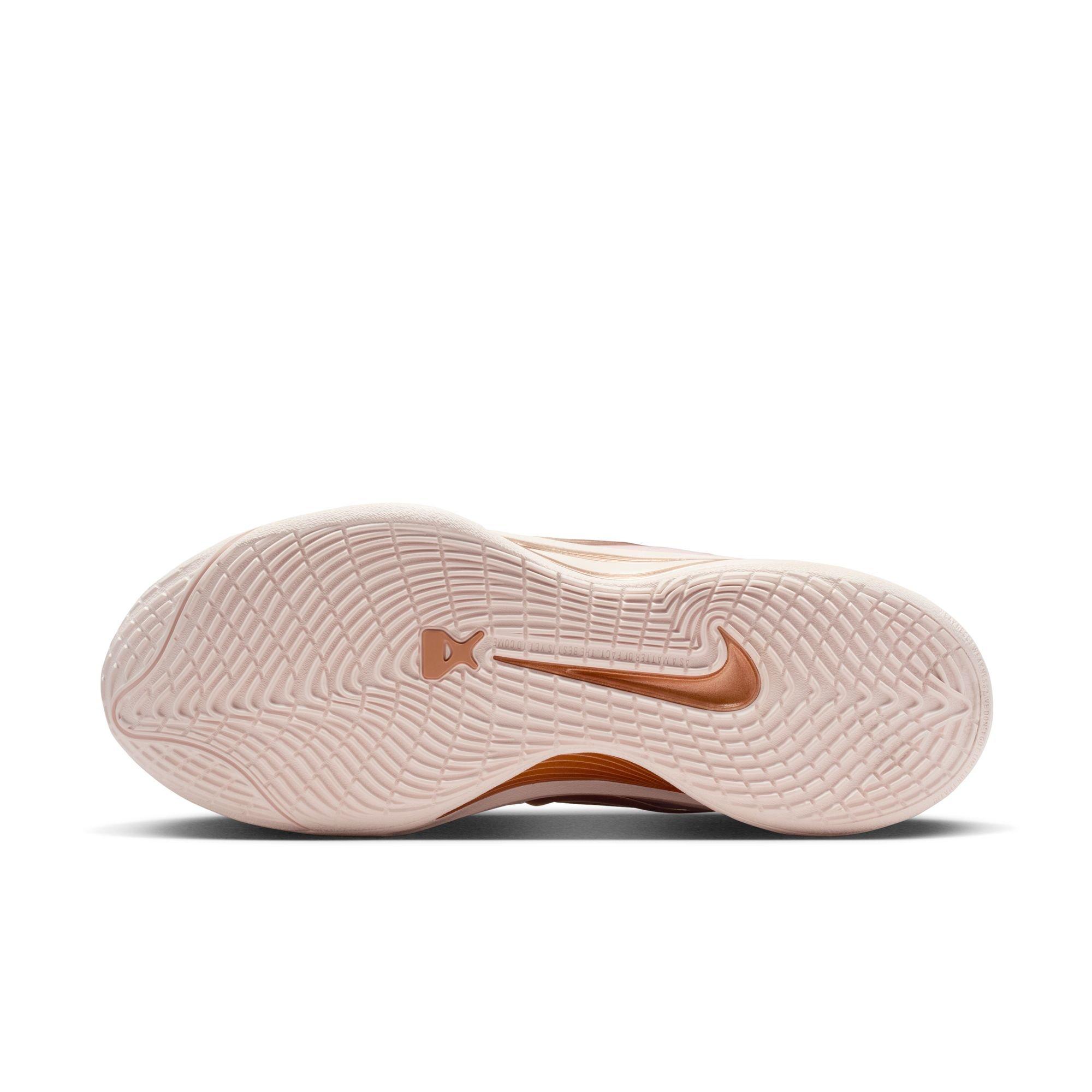Nike A'One "Stone Mauve" Basketball Shoe - STONE MAUVE/RED BRONZE/SILT RED Thumbnail View 11