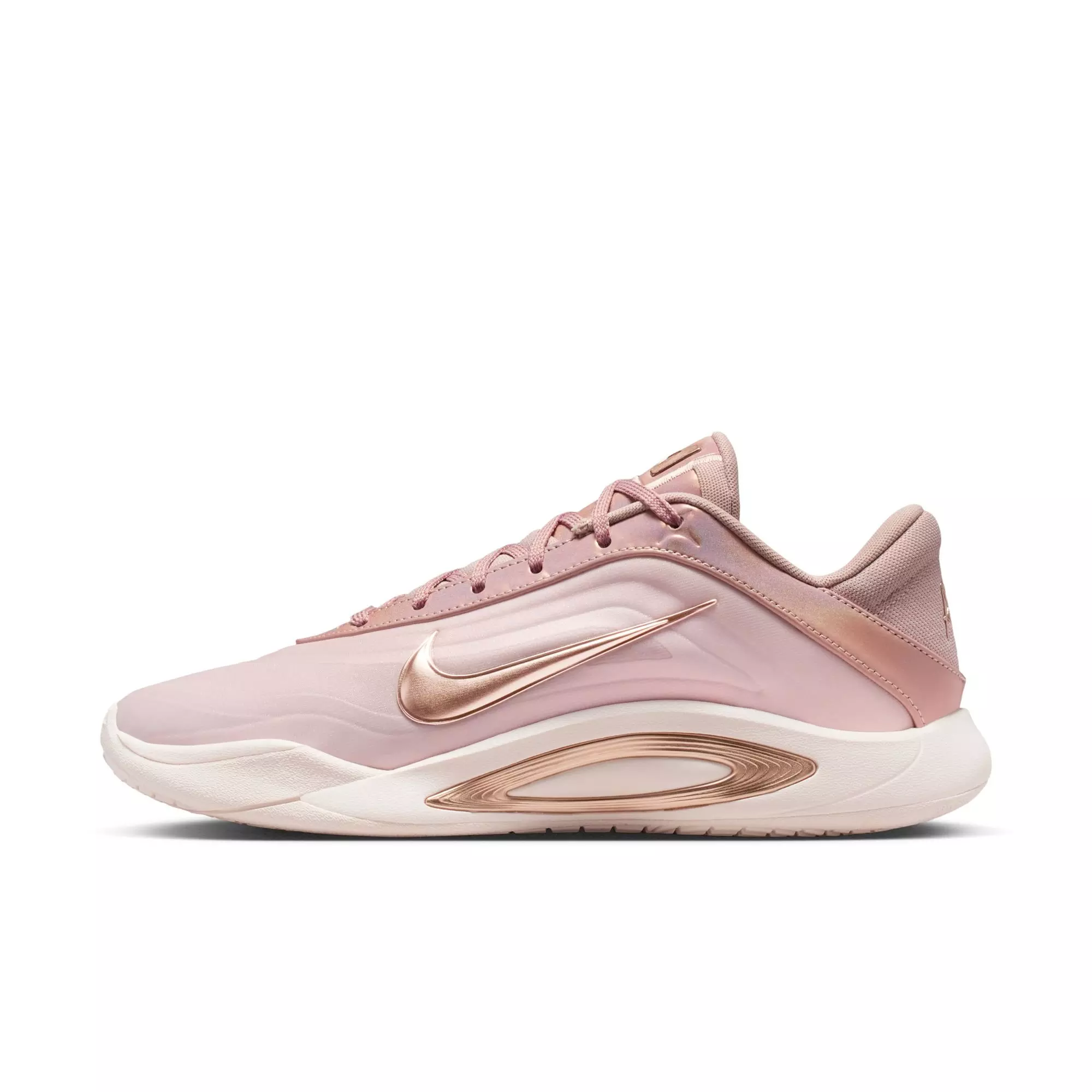 Nike A'One "Stone Mauve" Basketball Shoe - STONE MAUVE/RED BRONZE/SILT RED
