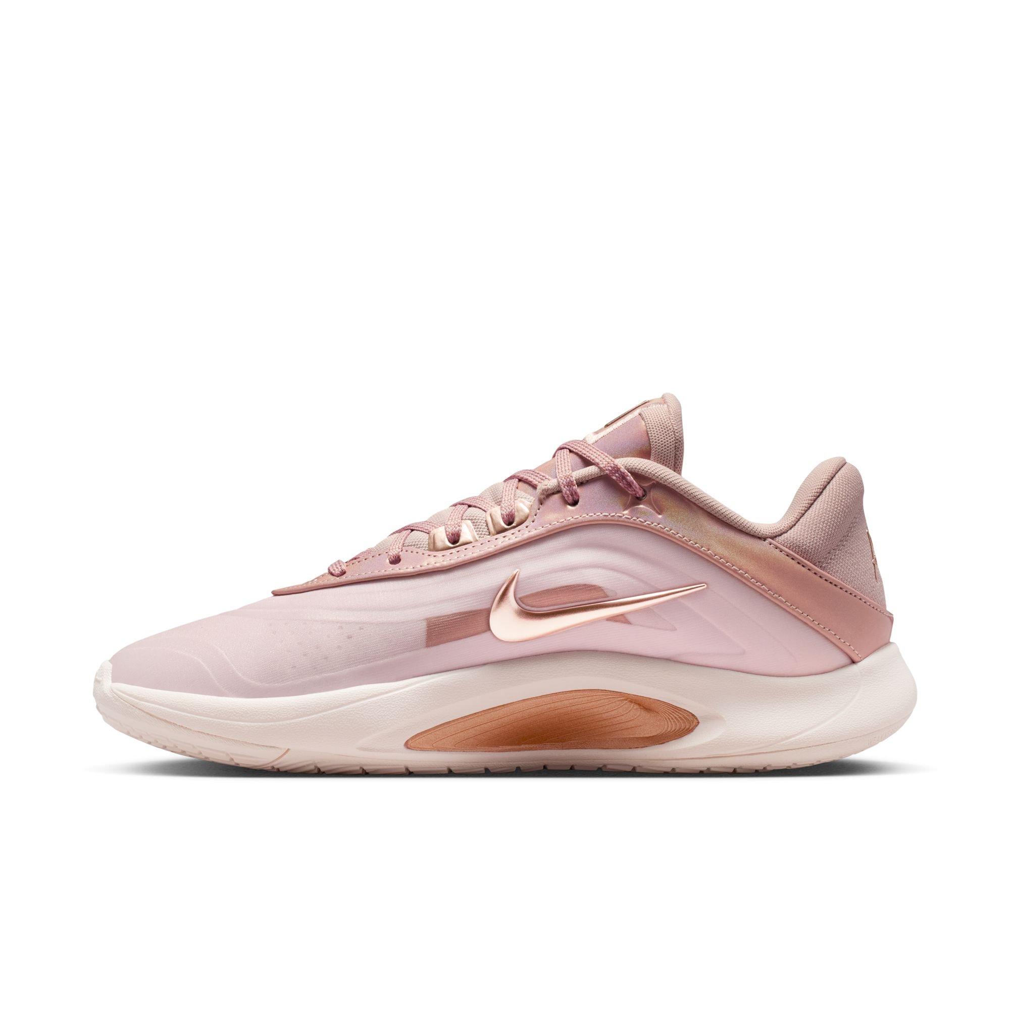 Nike A'One "Stone Mauve" Basketball Shoe - STONE MAUVE/RED BRONZE/SILT RED Thumbnail View 8