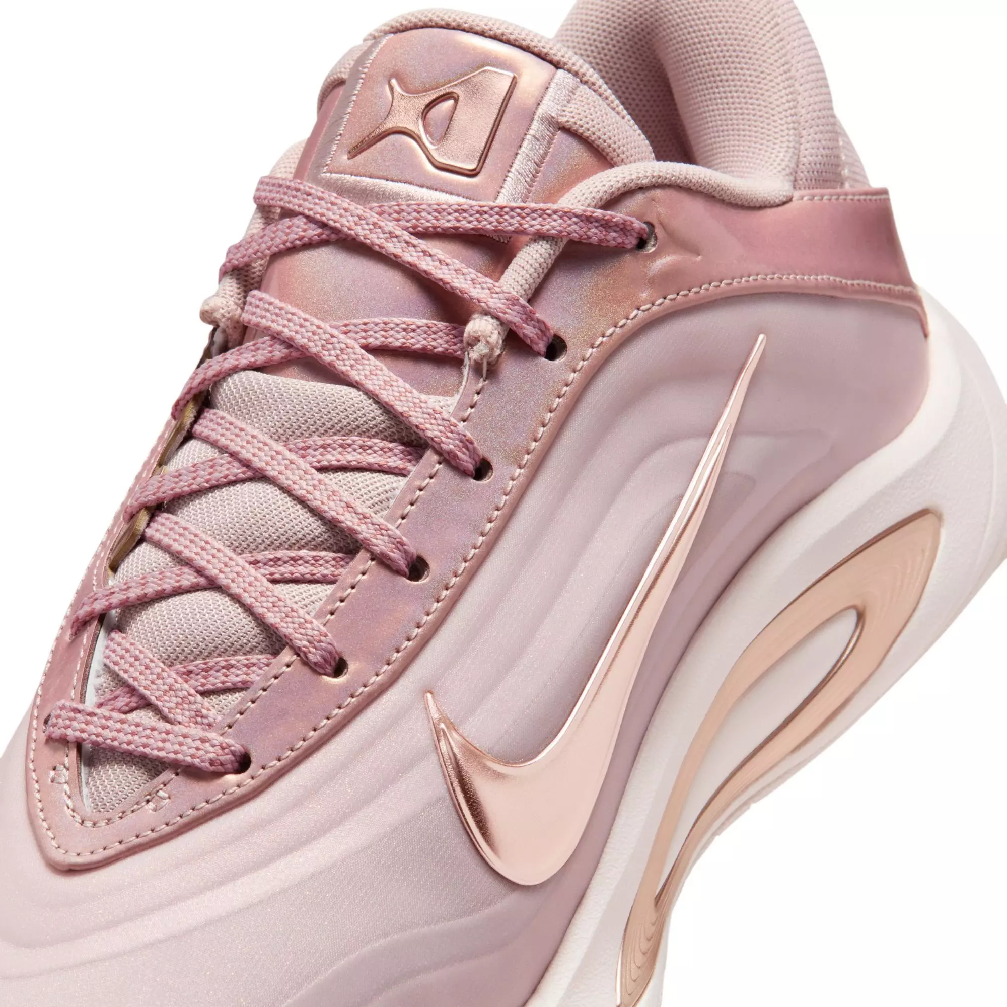 Nike A'One "Stone Mauve" Basketball Shoe - STONE MAUVE/RED BRONZE/SILT RED