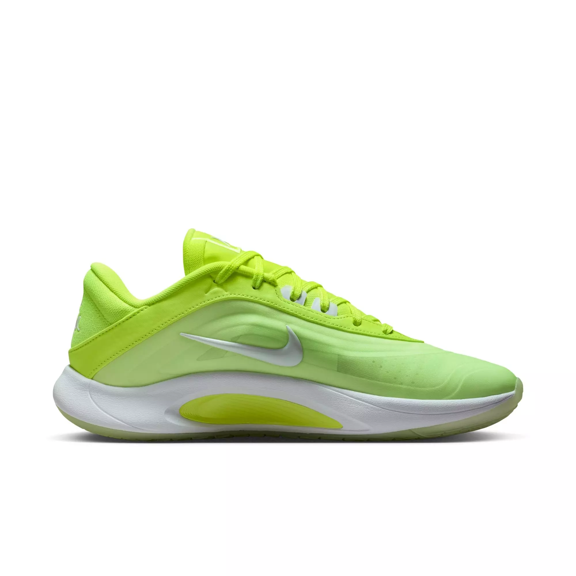 Nike A'One "Volt" Basketball Shoe - VOLT/WHITE