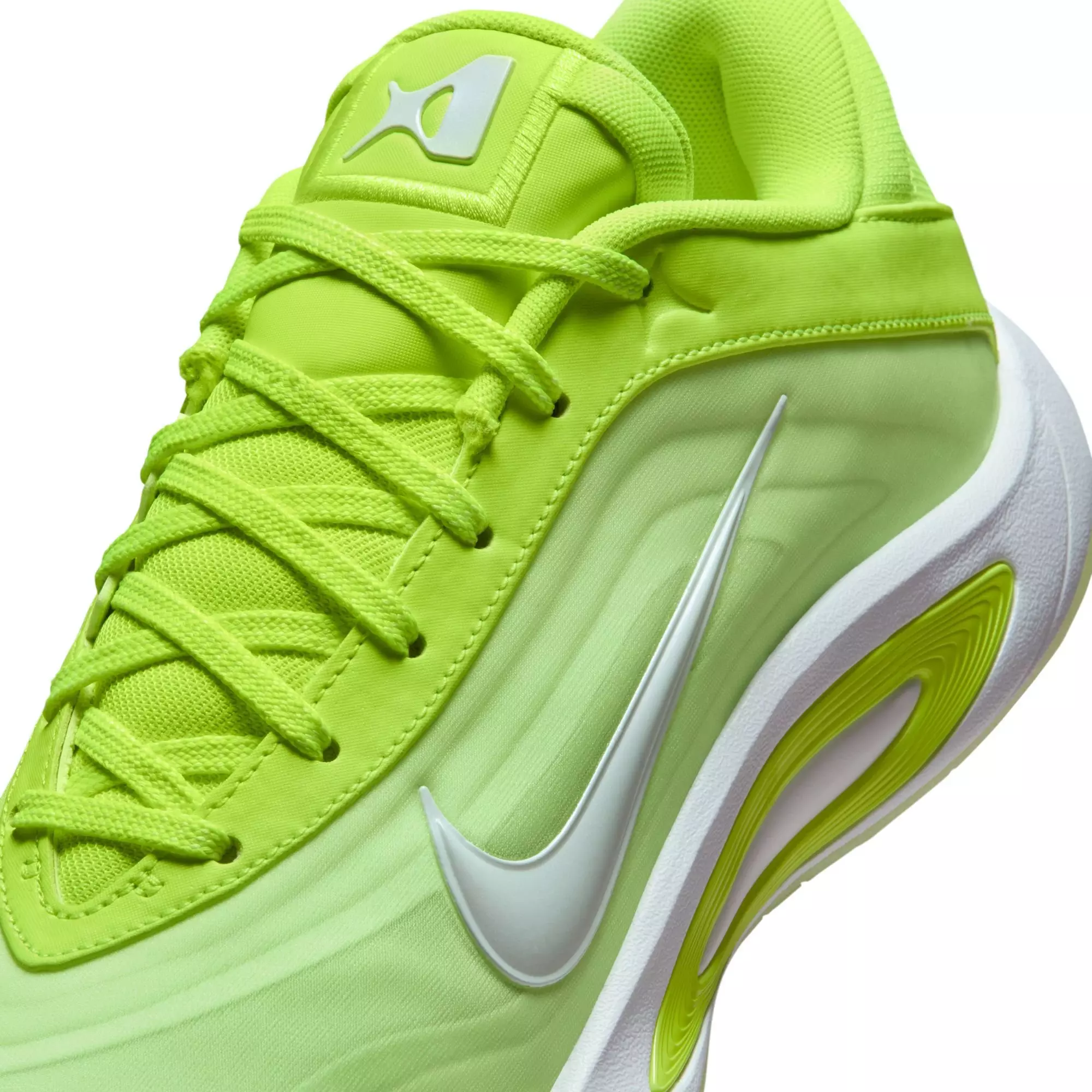 Nike A'One "Volt" Basketball Shoe - VOLT/WHITE